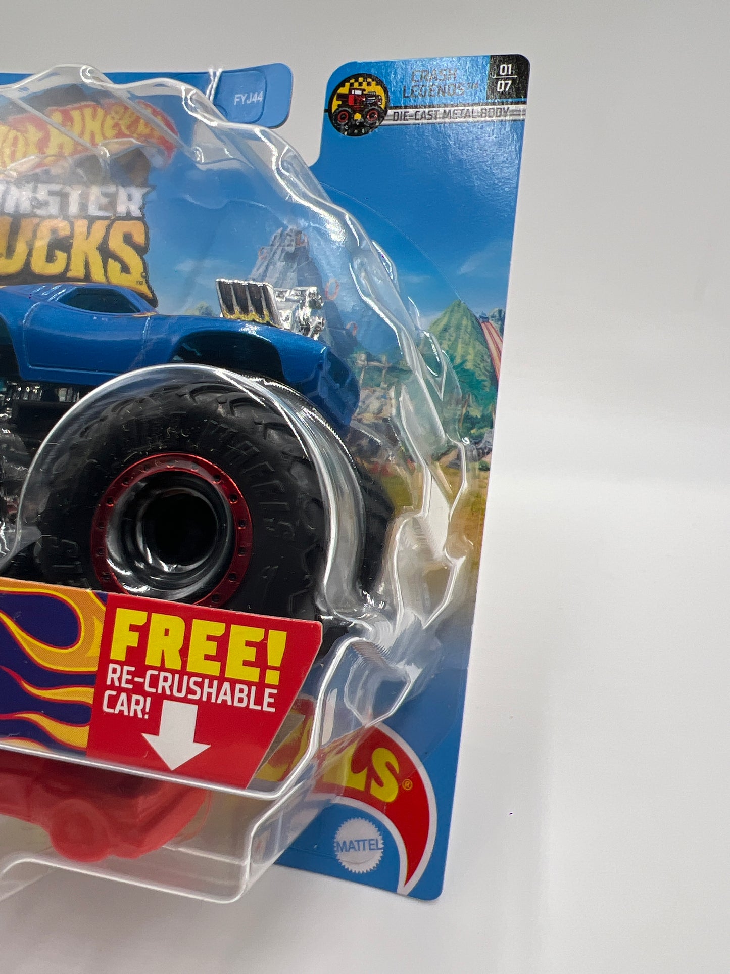 Hot Wheels Monster Trucks Crash Legends #2 Rodger Dodger Blue 129F