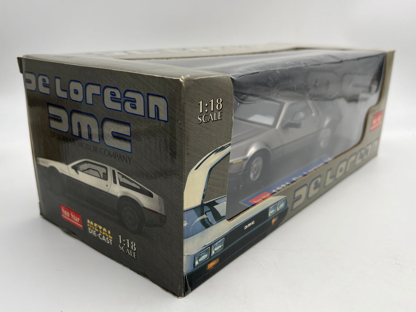 Sun Star 1:18 Scale 1981 DMC DeLorean LK Silver