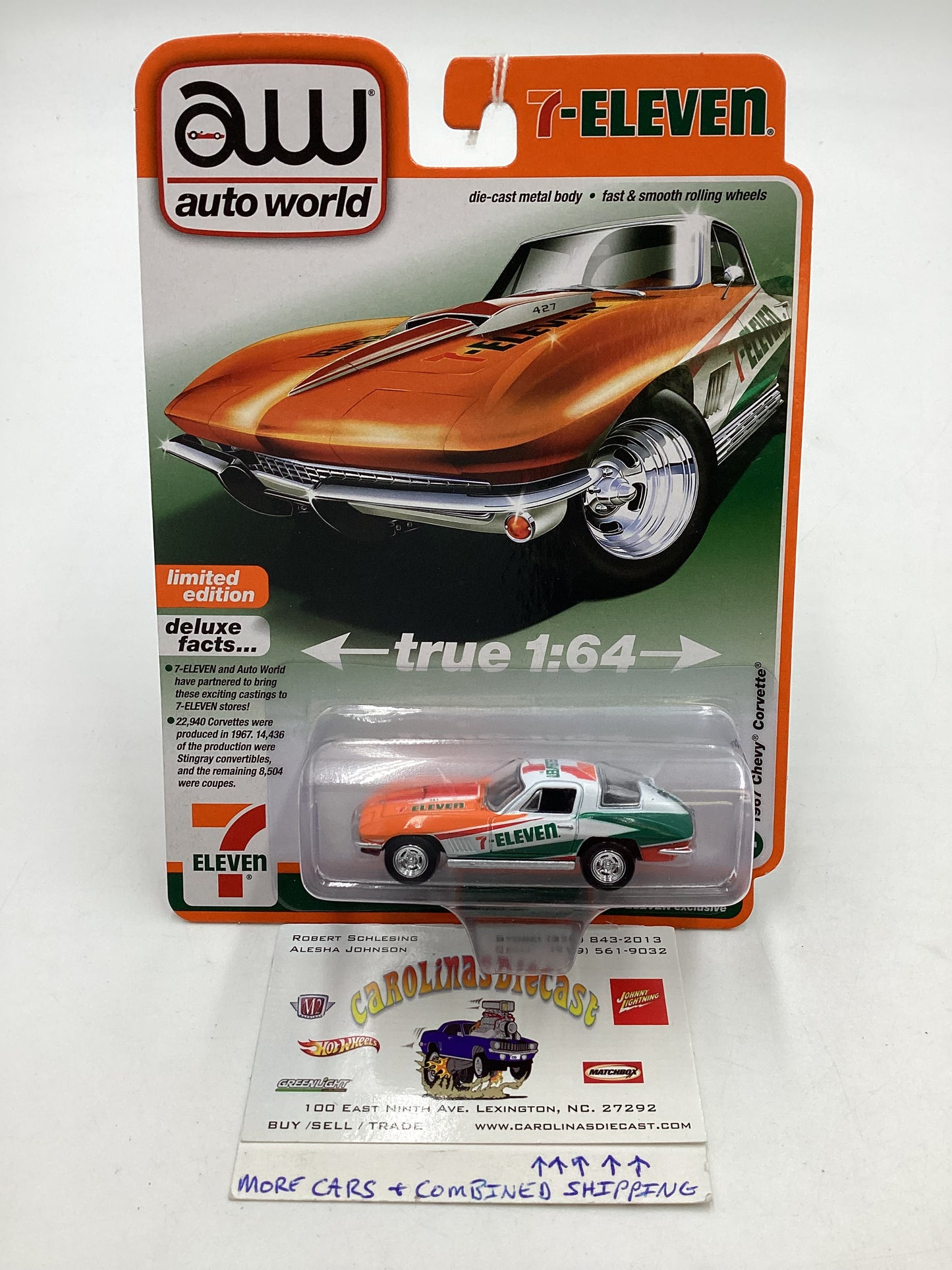 Auto world 7-Eleven 7-11 1967 Chevy Corvette 181A