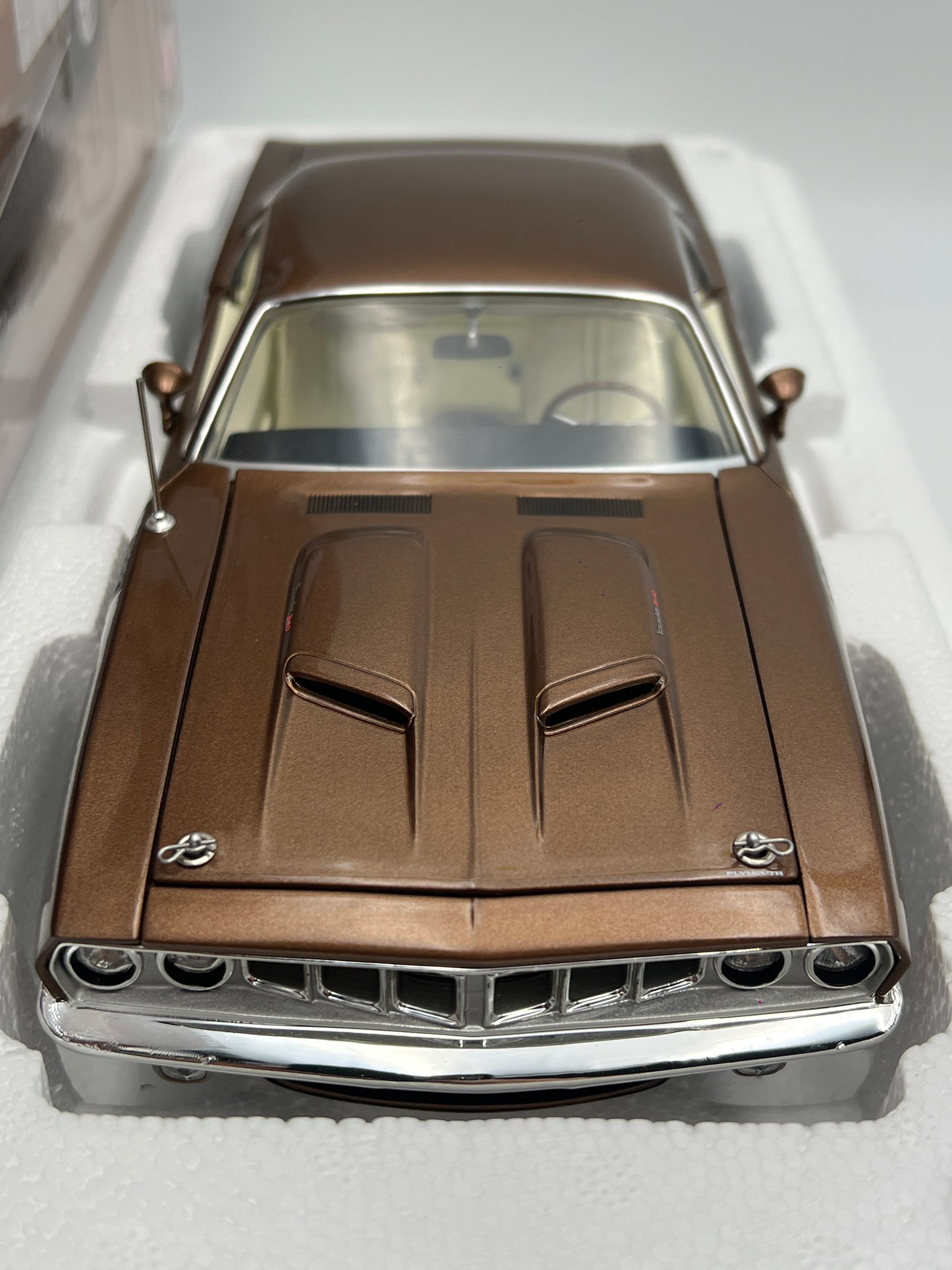 Acme 1:18 Scale #354 Of Only 402 Made 1971 Plymouth Cuda 340 Brown W/Box VHTF