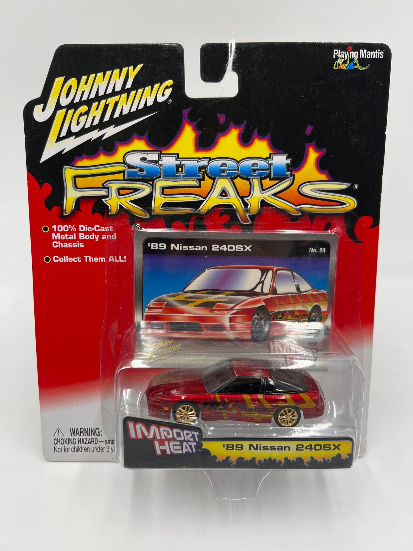 Johnny Lightning Street Freaks Import Heat #24 89 Nissan 240SX Red/Gold 185A
