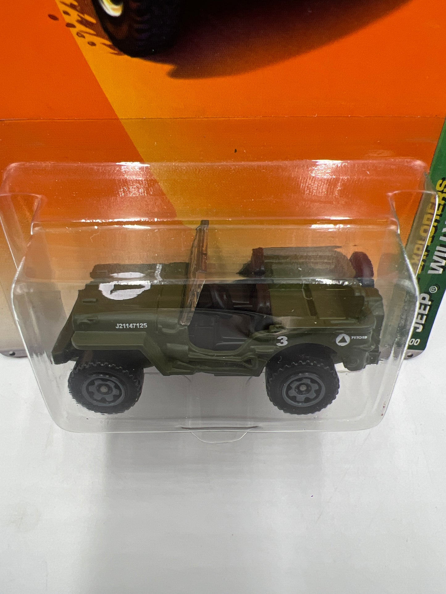 Matchbox 2010 Jungle Explorers Jeep Willys Green #96 43H