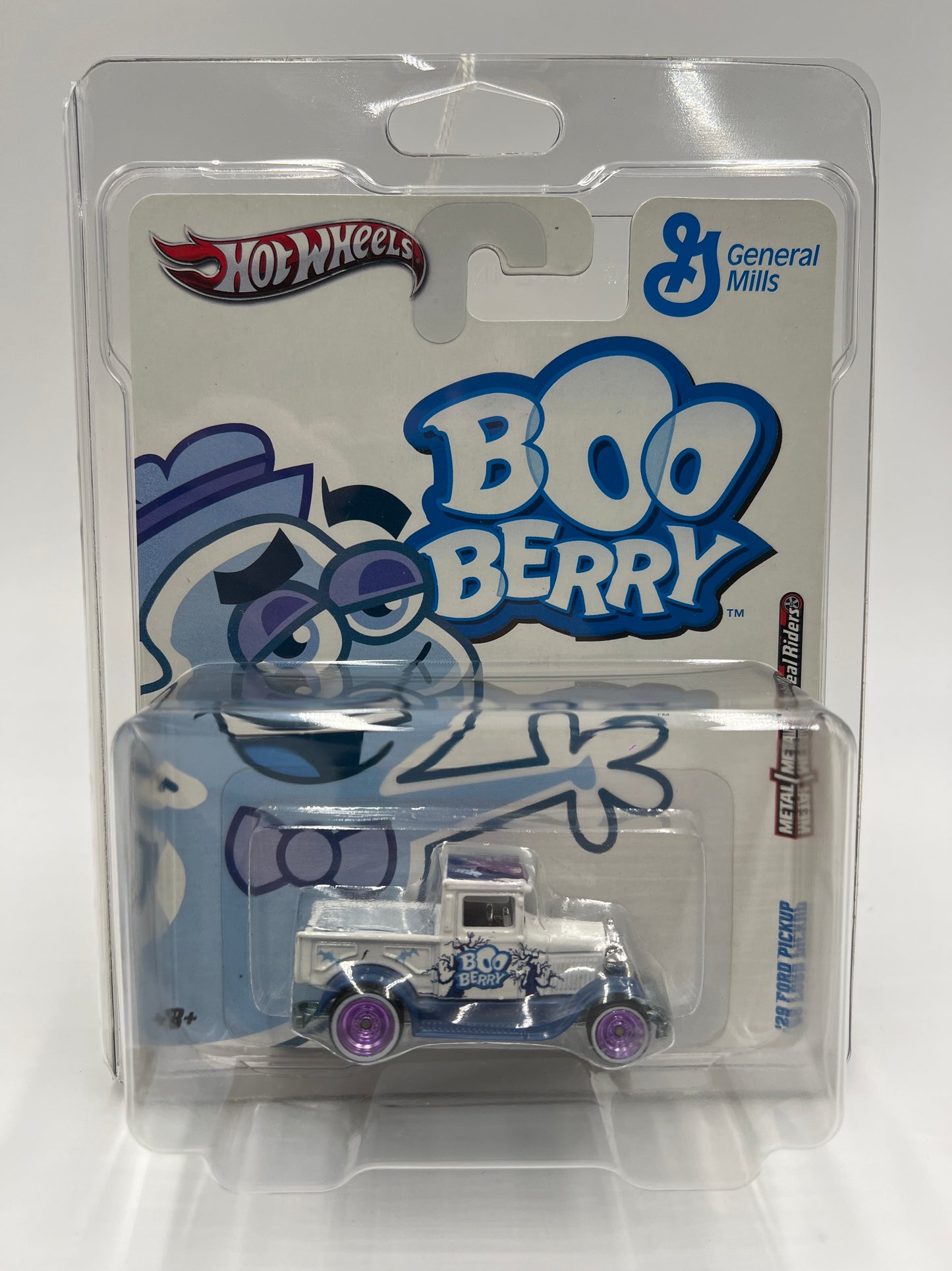 Hot Wheels Pop Culture Premium General Mills Boo Berry 29 Ford Pickup W/Protector