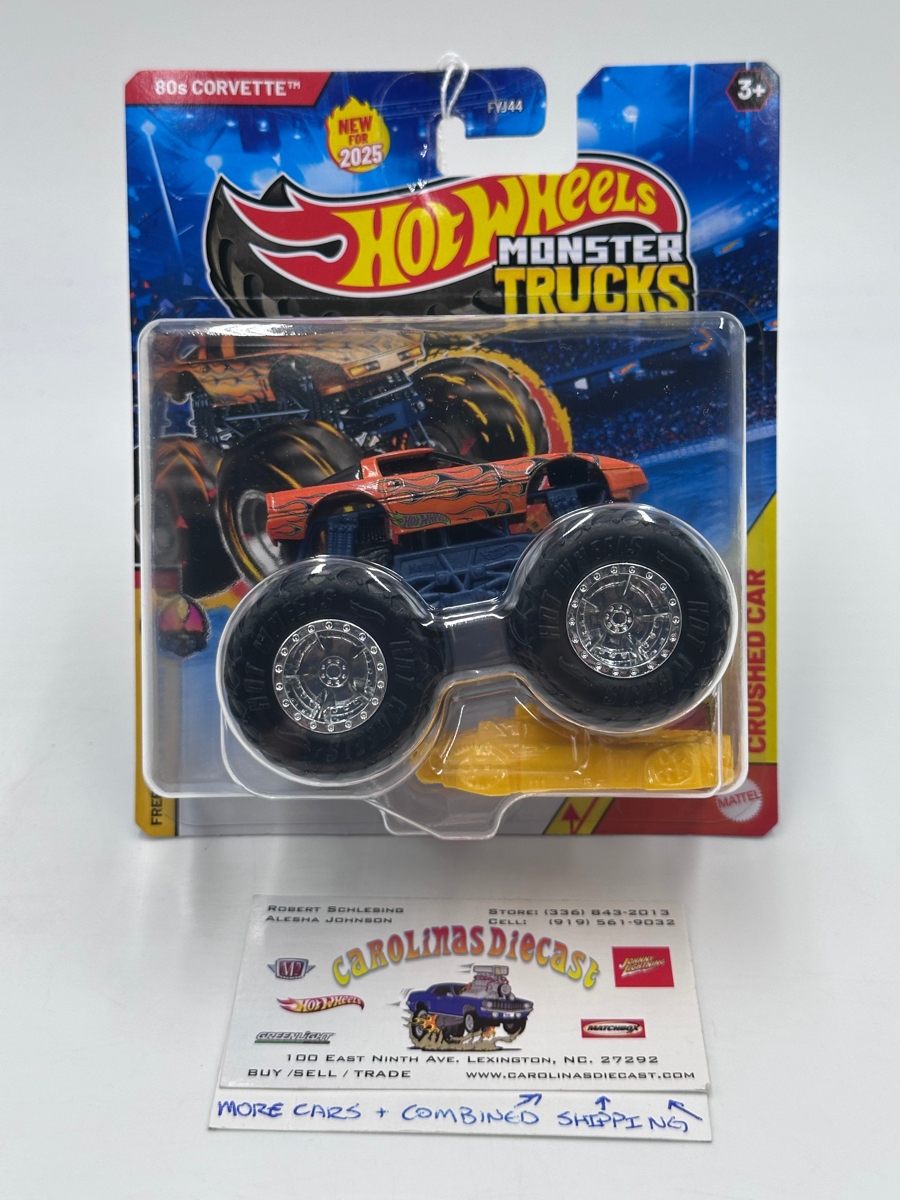 2025 Hot Wheels Monster Trucks 80s Corvette 126A – carolinasdiecast