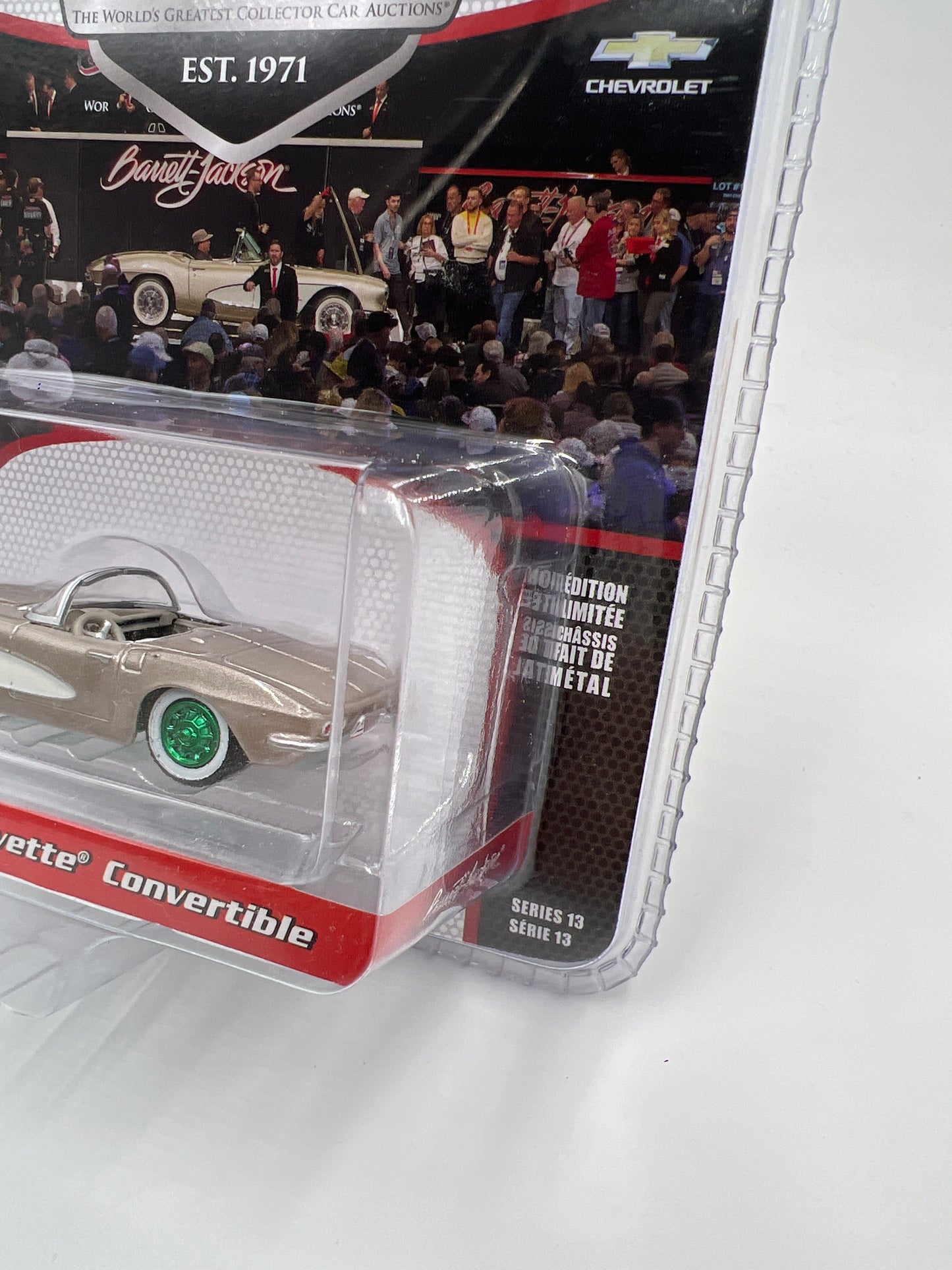 Greenlight Barrett Jackson 50th Anniversary Series 13 CHASE 1961 Chevrolet Corvette Convertible