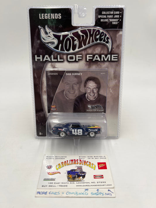 Hot Wheels Hall of Fame Legends Dan Gurney 1970 Plymouth AAR Cuda #48 Dark Blue