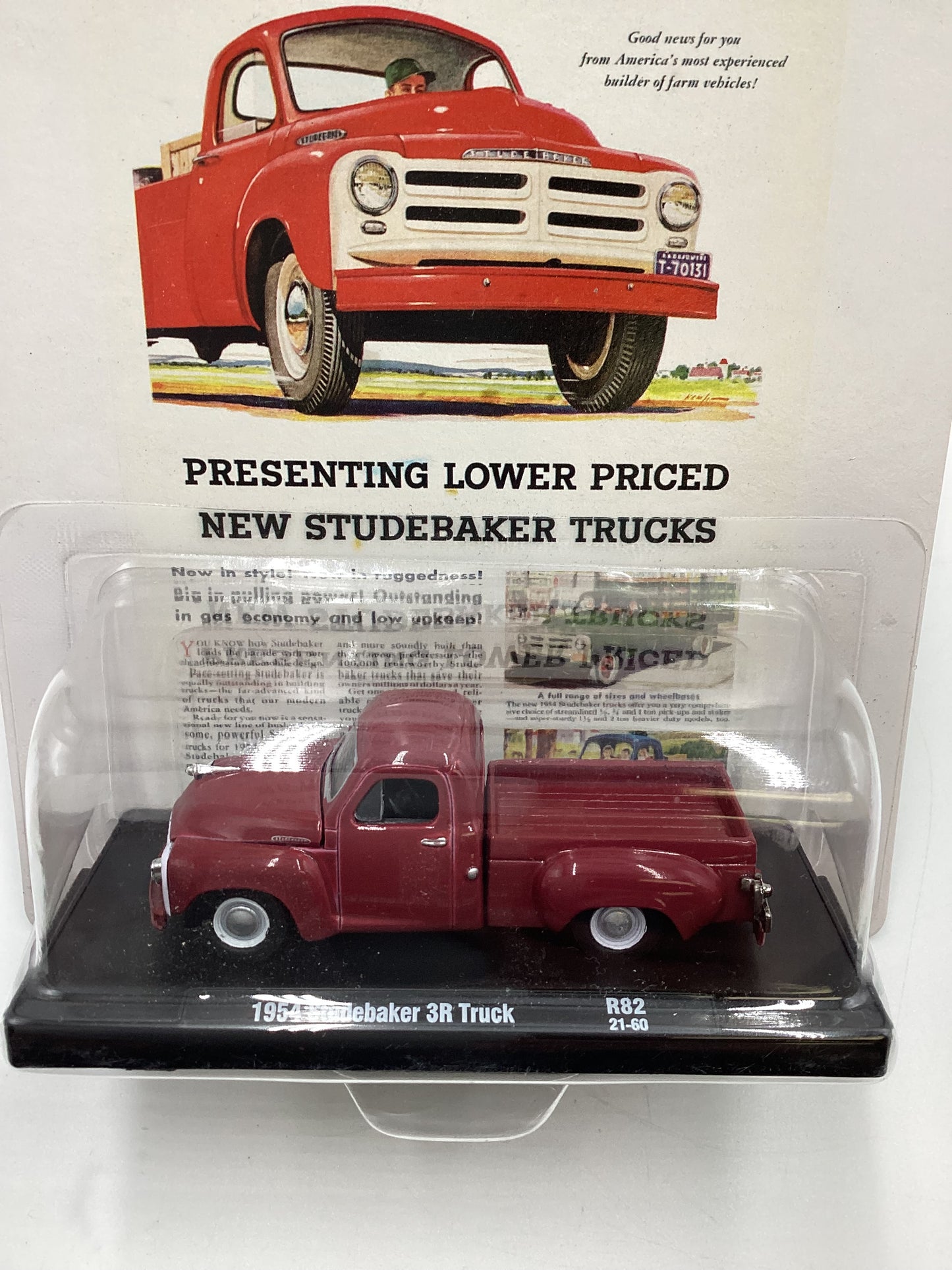 M2 Machines Auto Driver 1954 Studebaker 3R Truck Red R82 190H