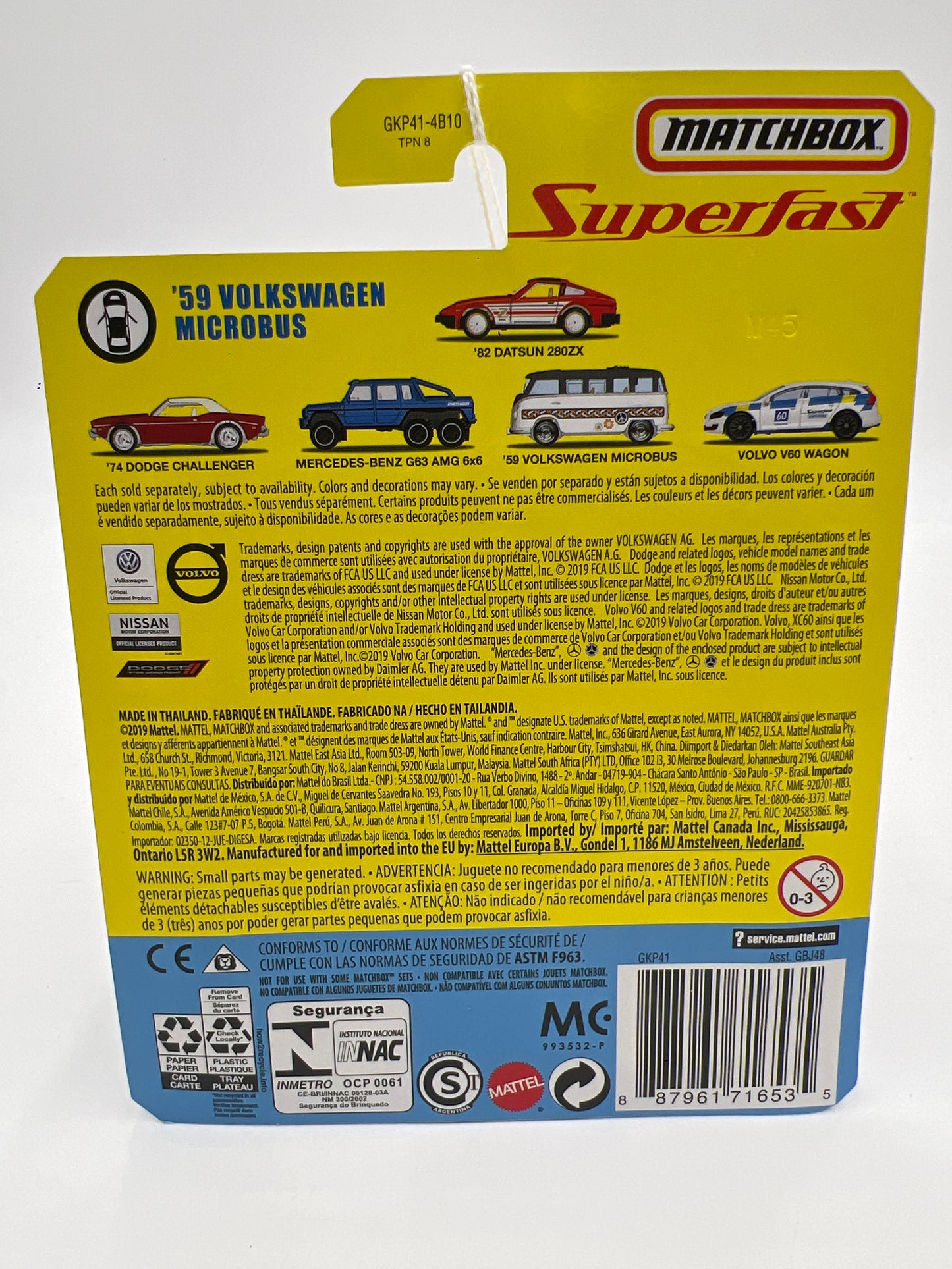 Matchbox Superfast #04 59 Volkswagen Microbus White/Black 169G