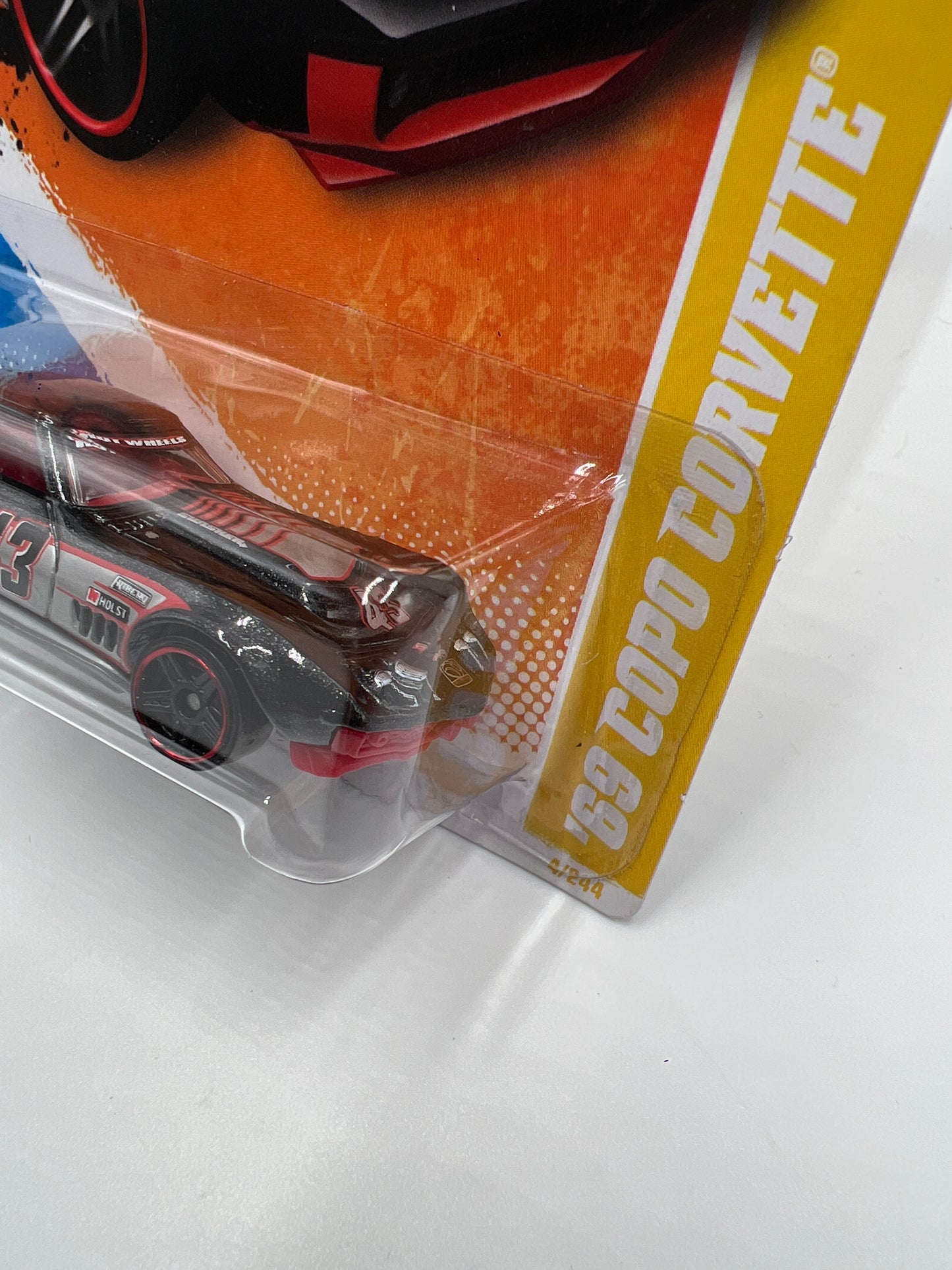 2011 Hot Wheels New Models #4 69 Copo Corvette Black Walmart Exclusive Windshield Banner 237B