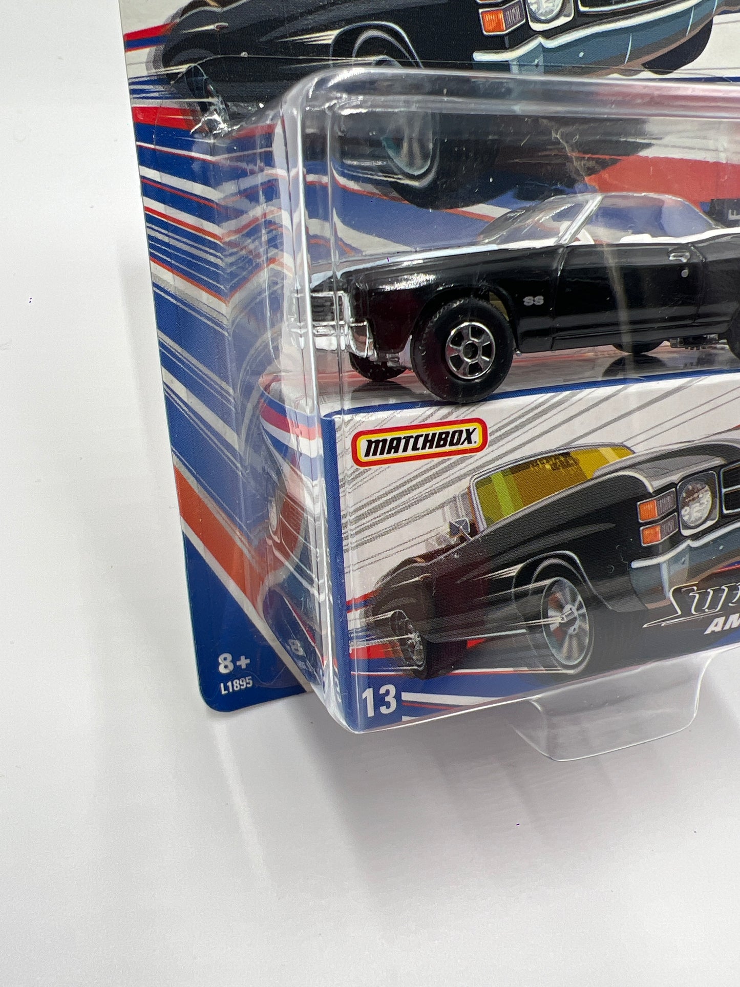 Matchbox Superfast America #13 1971 Chevelle SS Convertible Black 173C