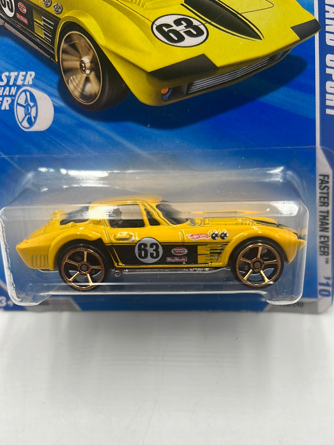 2010 Hot Wheels Faster Than Ever Corvette Grand Sport Yellow 130/240 18C