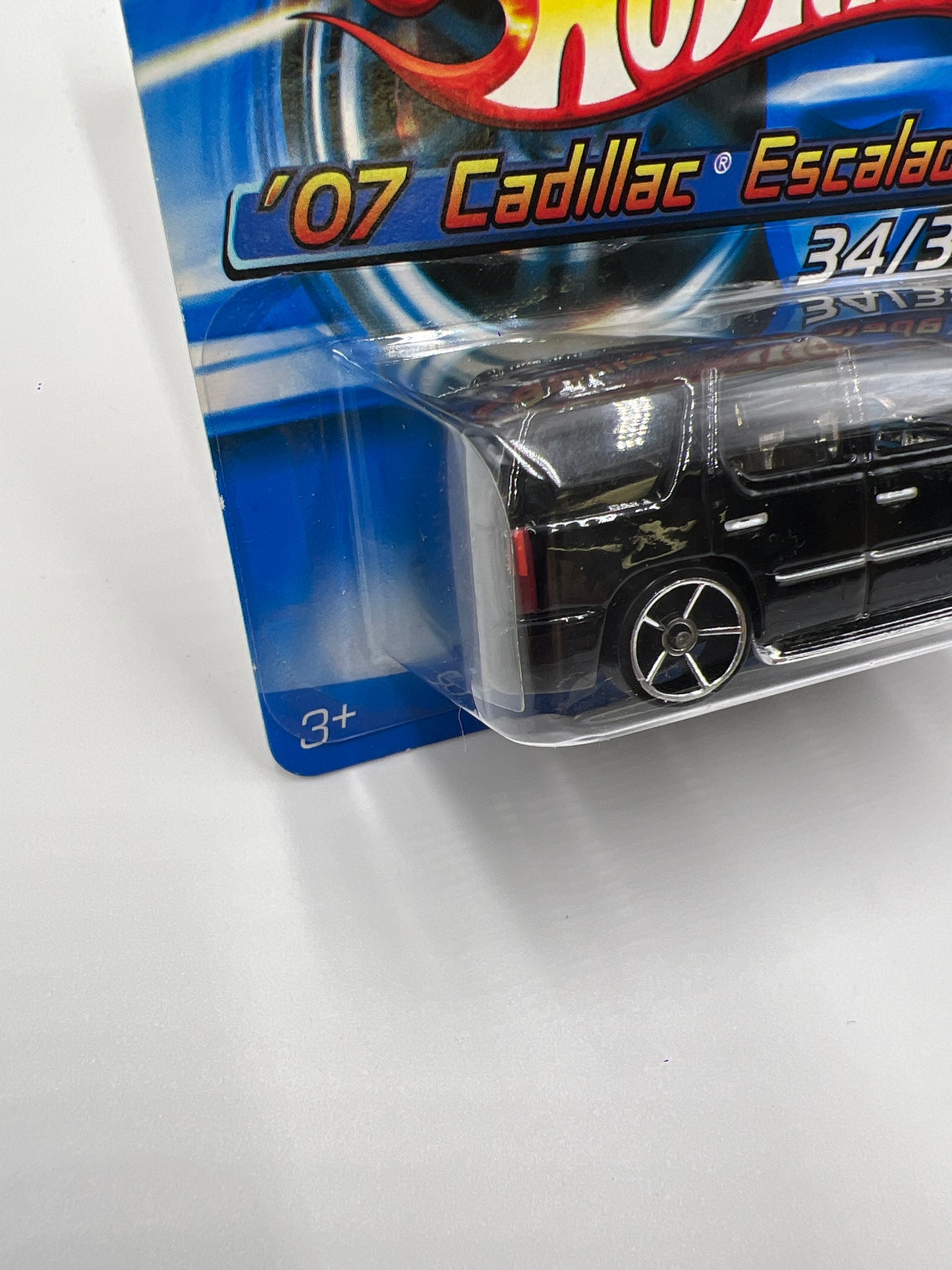 2006 Hot Wheels First Editions #034 07 Cadillac Escalade Black FTE Chromes VHTF Short Card W/Protector