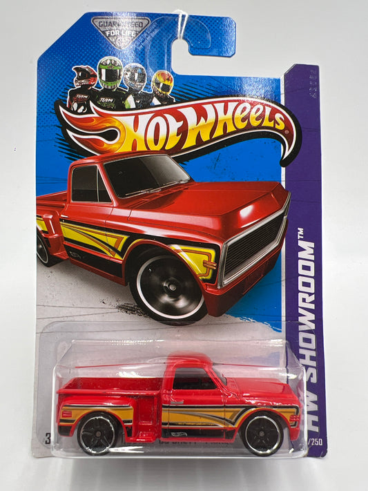 2013 Hot Wheels Showroom #161 Custom 69 Chevy Pickup Red