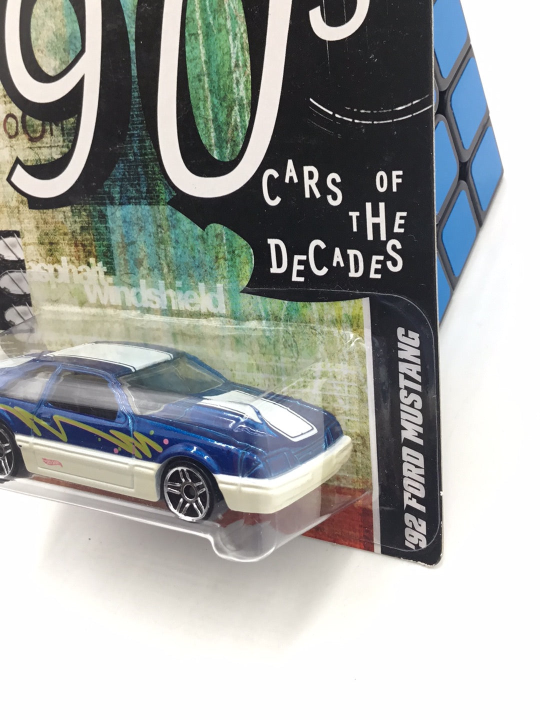 Hot wheels cars of the decades #25 1992 Ford Mustang with protector