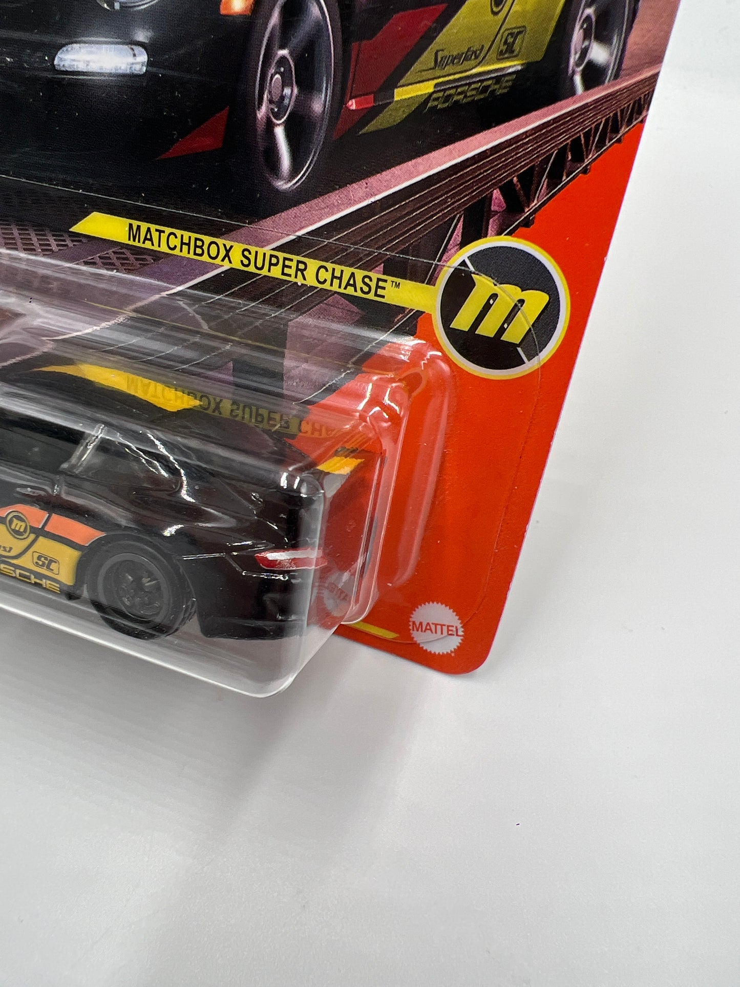 Matchbox Super Chase Porsche 911 GT3 Black W/Protector