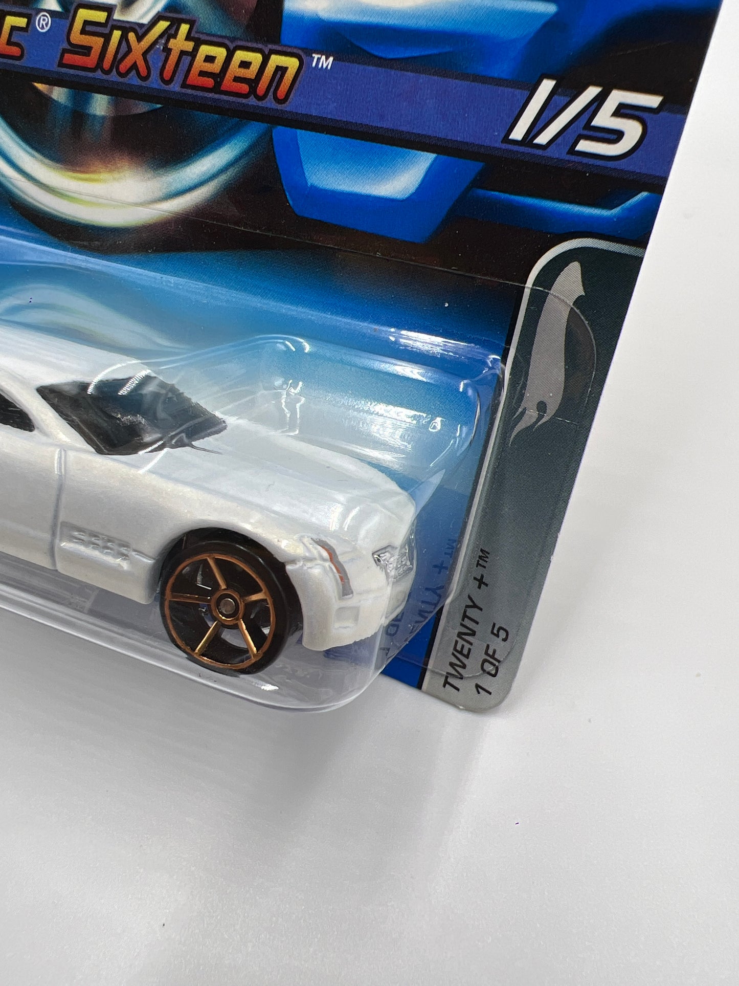 2005 Hot Wheels Faster Than Ever #116 Cadillac Sixteen White FTE W/Protector SR