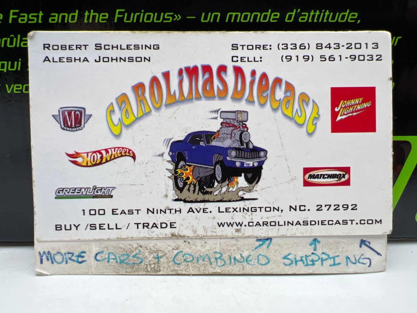 Racing Champions 1/18 Fast & Furious Street Glow 1995 Mitsubishi Eclipse Green VHTF Missing Mirror