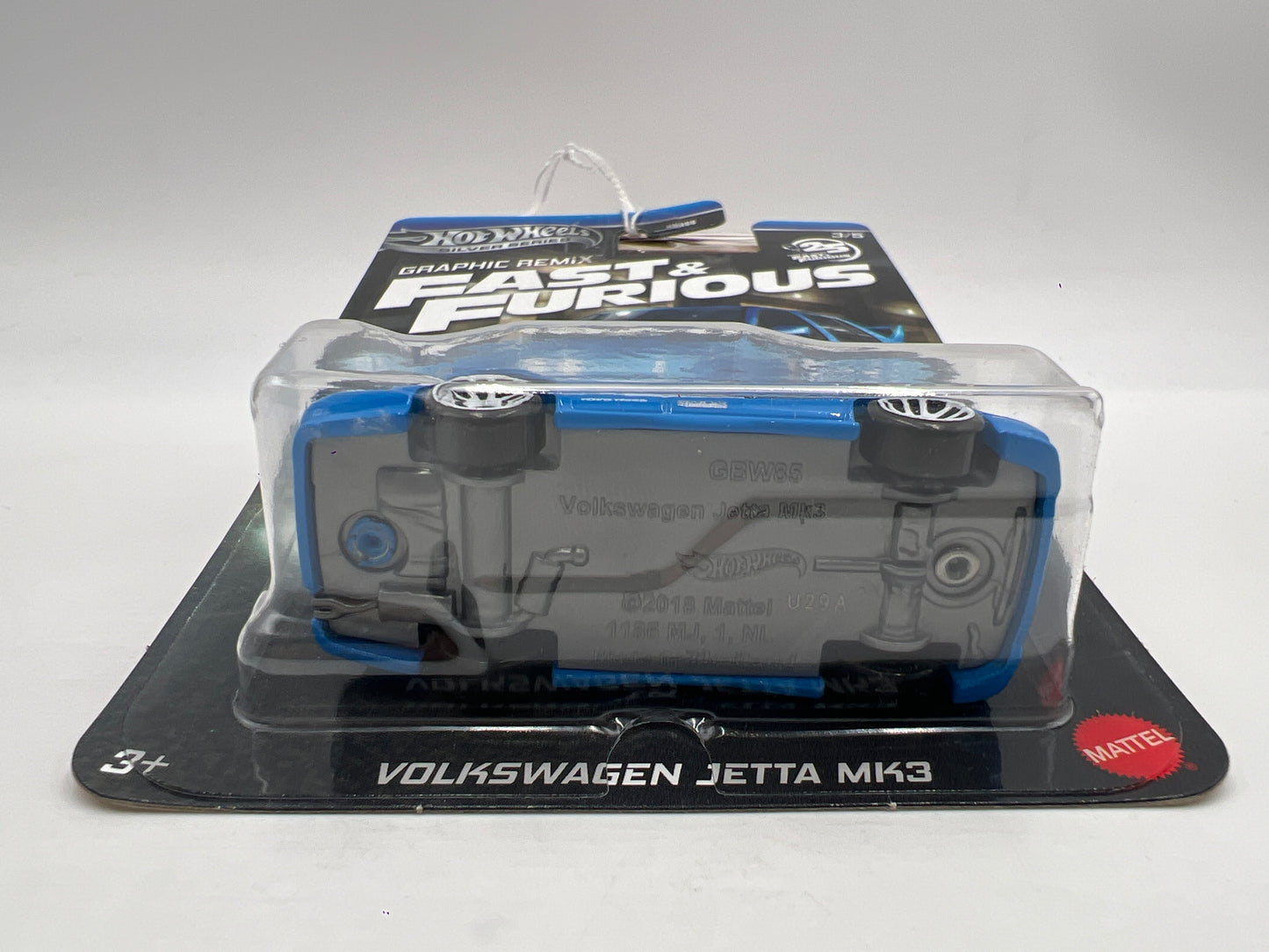 Hot Wheels Silver Series Fast & Furious Graphic Remix #3 Volkswagen Jetta MK3 Blue 73B