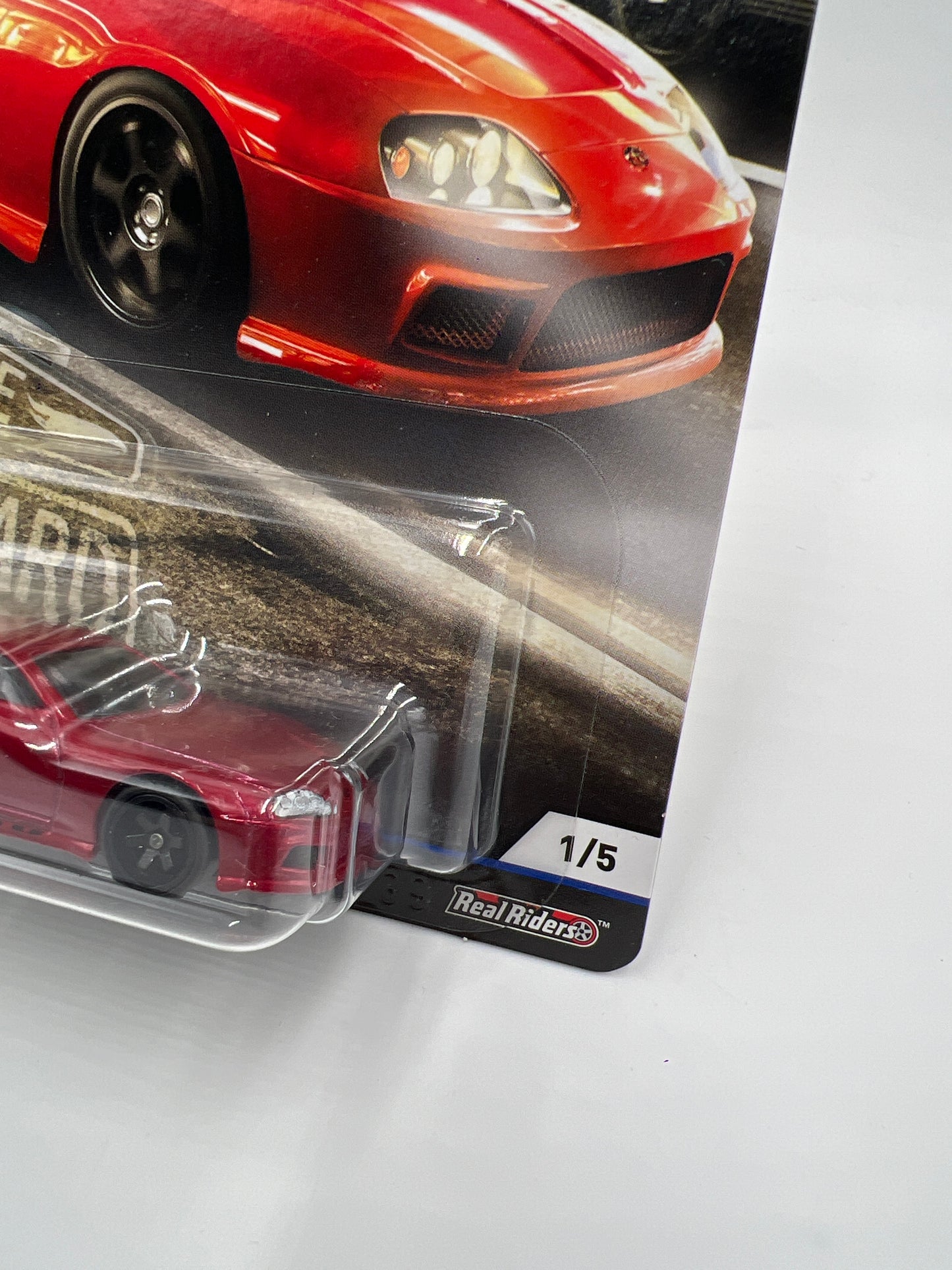 Hot Wheels Premium Cruise Boulevard #1 Toyota Supra Red W/Protector