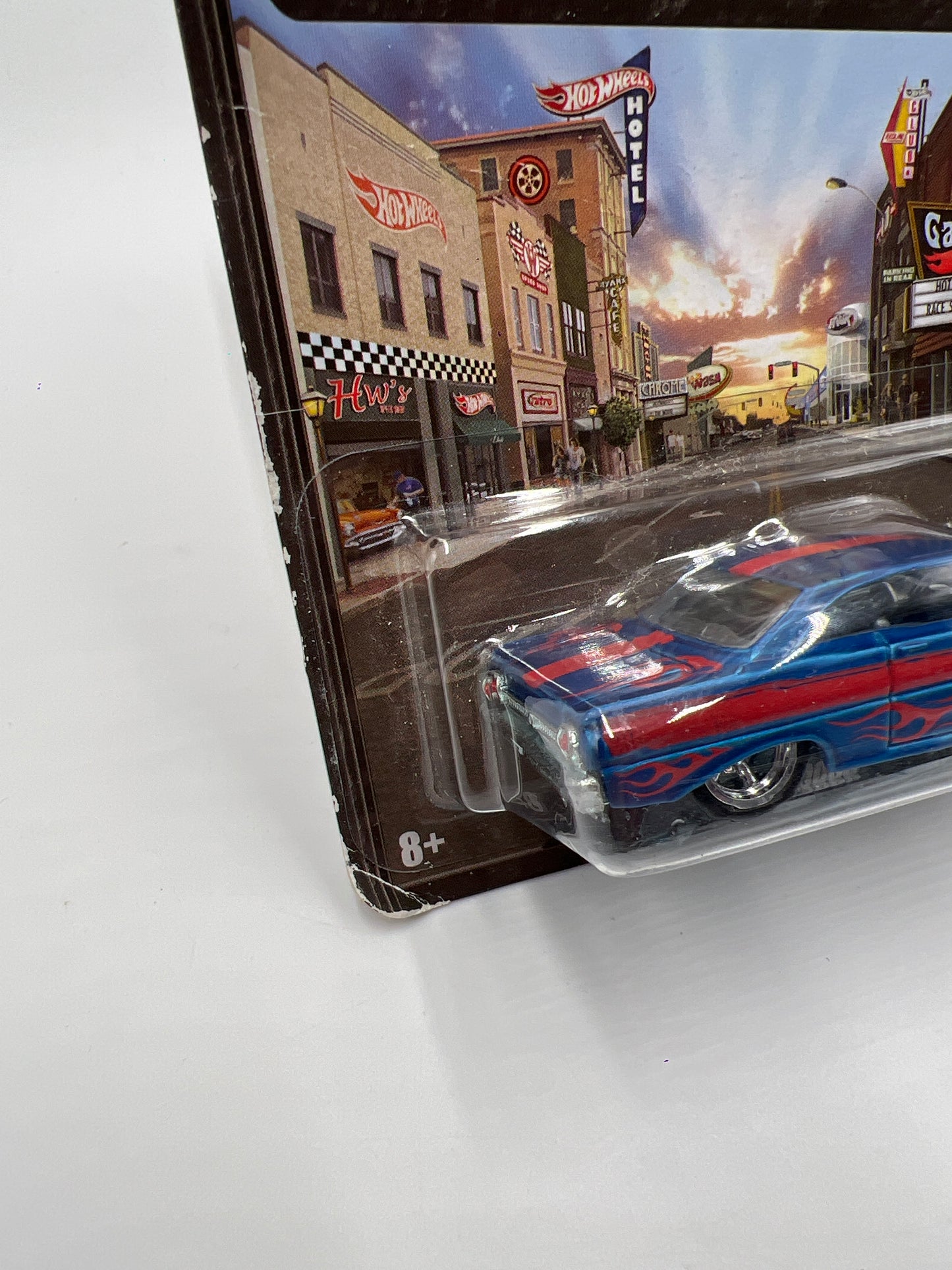 Hot Wheels Boulevard Underdogs 64 Ford Falcon Sprint Blue #3 Card Not Perfect 245F