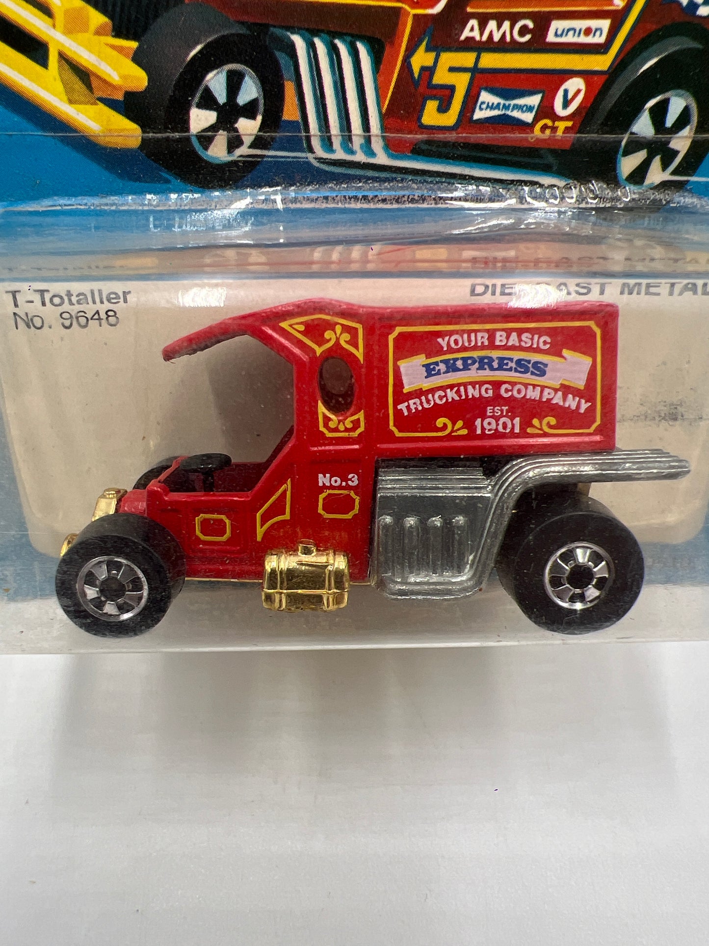 Hot Wheels Original 1979 #9648 T-Totaller Red W/Protector