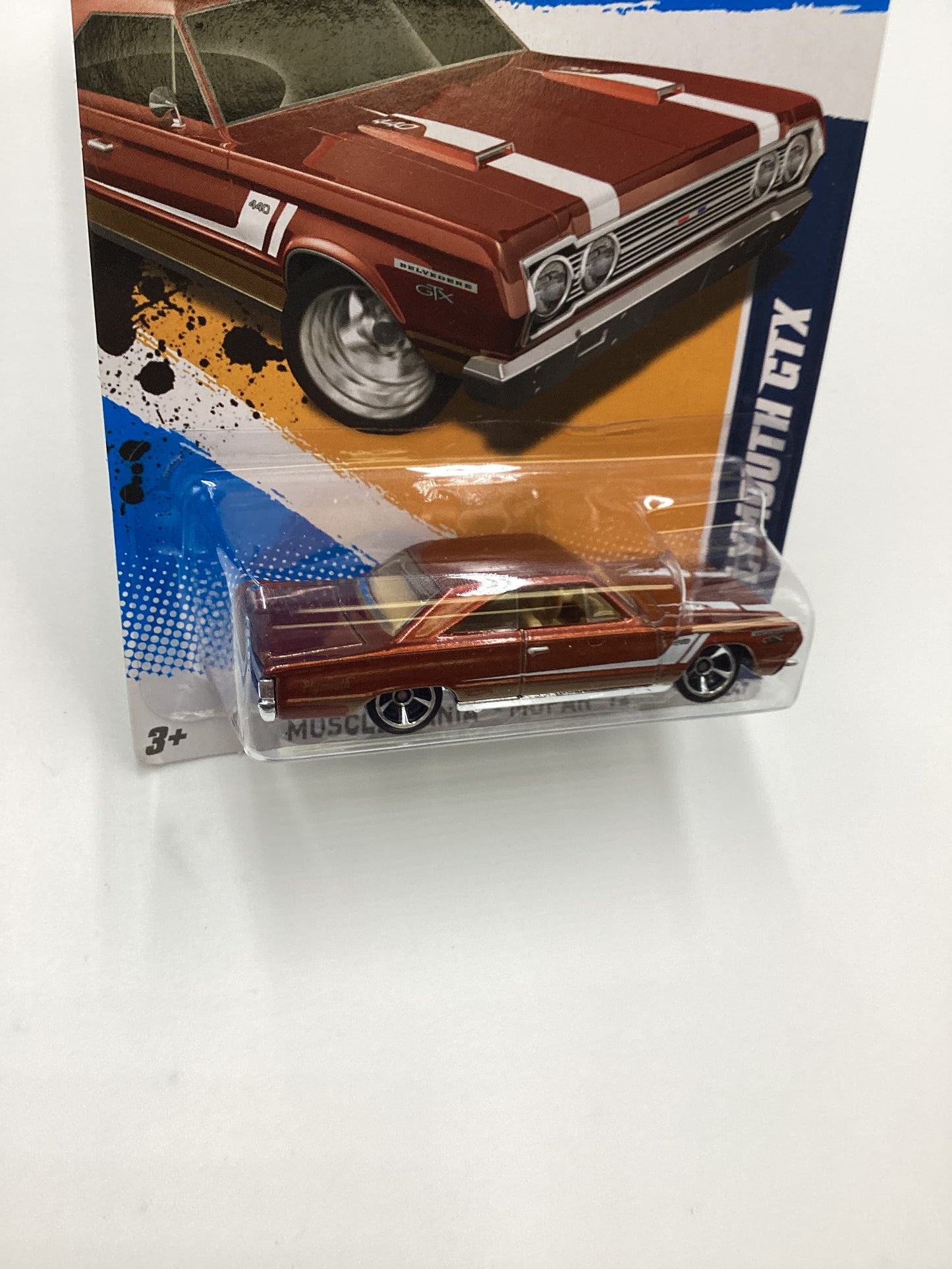 2012 Hot Wheels #86 67 Plymouth GTX Brown 54A