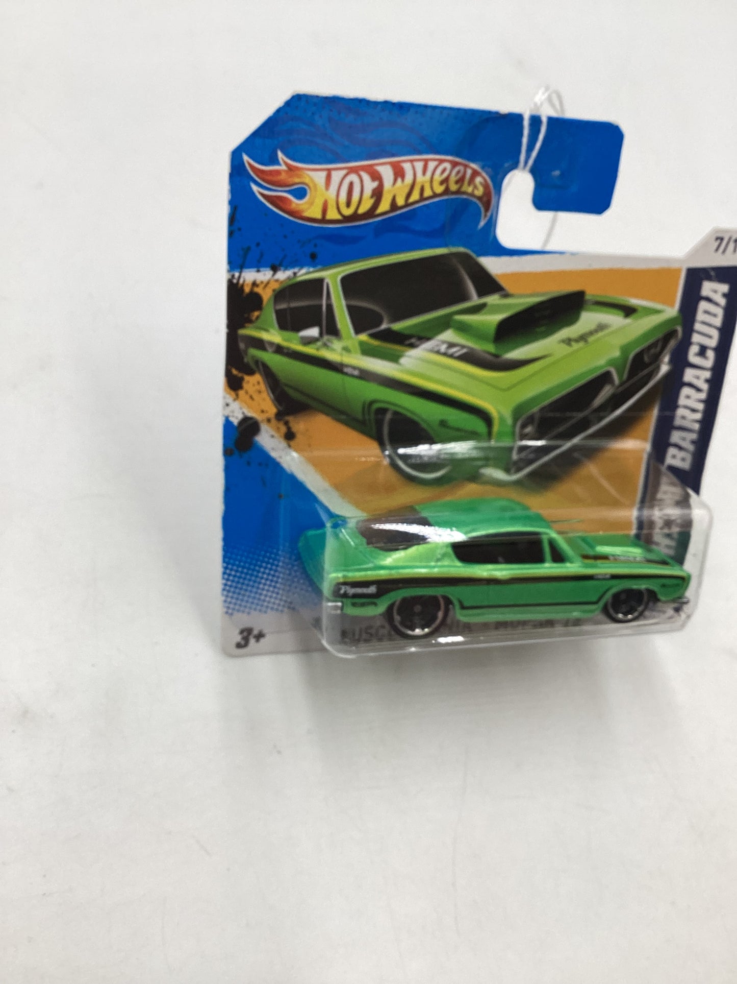 2012 Hot Wheels Muscle Mania Mopar #87 68 Hemi Barracuda Green Short Card 42C