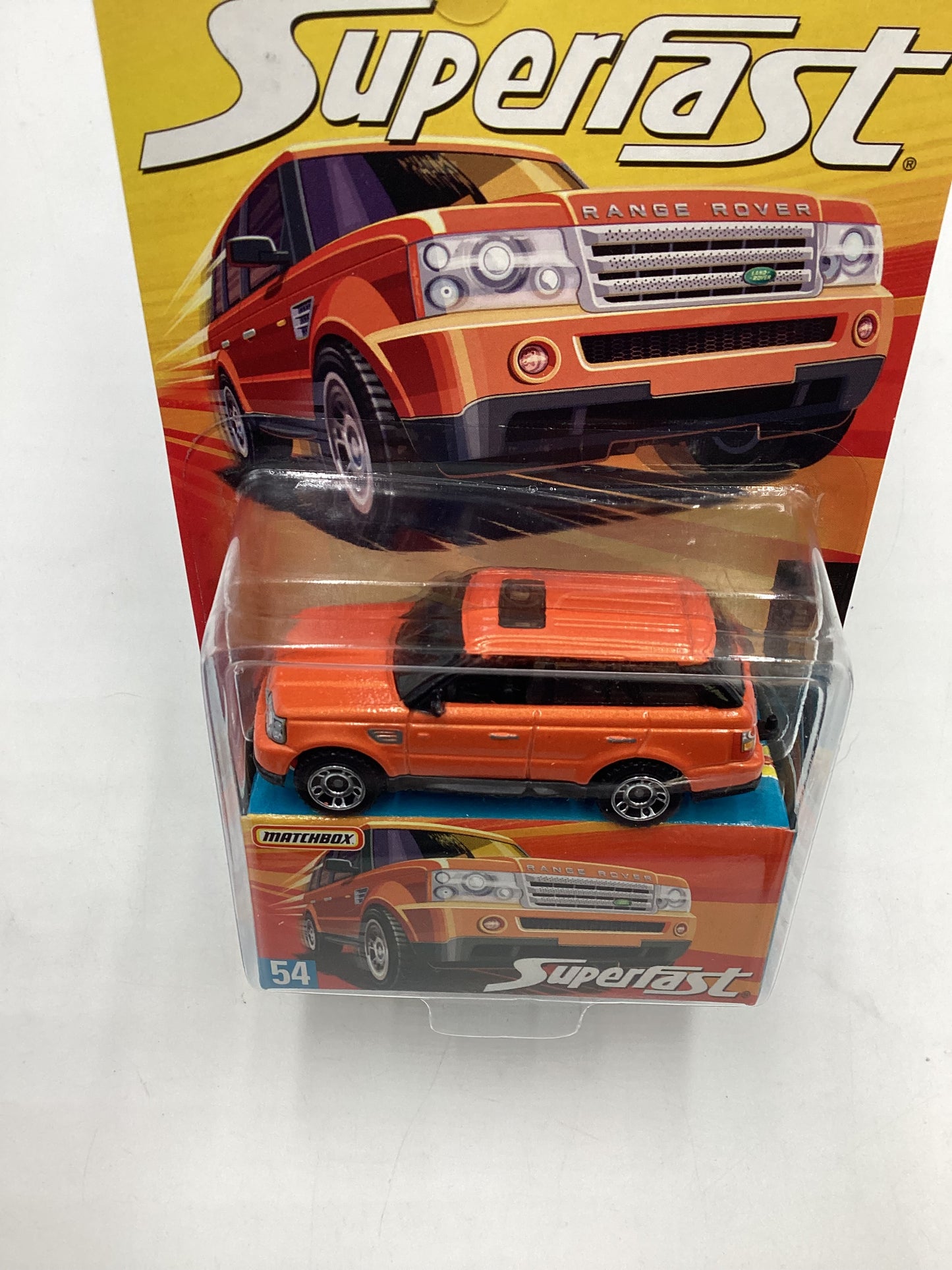 Matchbox 2006 Superfast #54 Range Rover Sport *Vein on back of card*