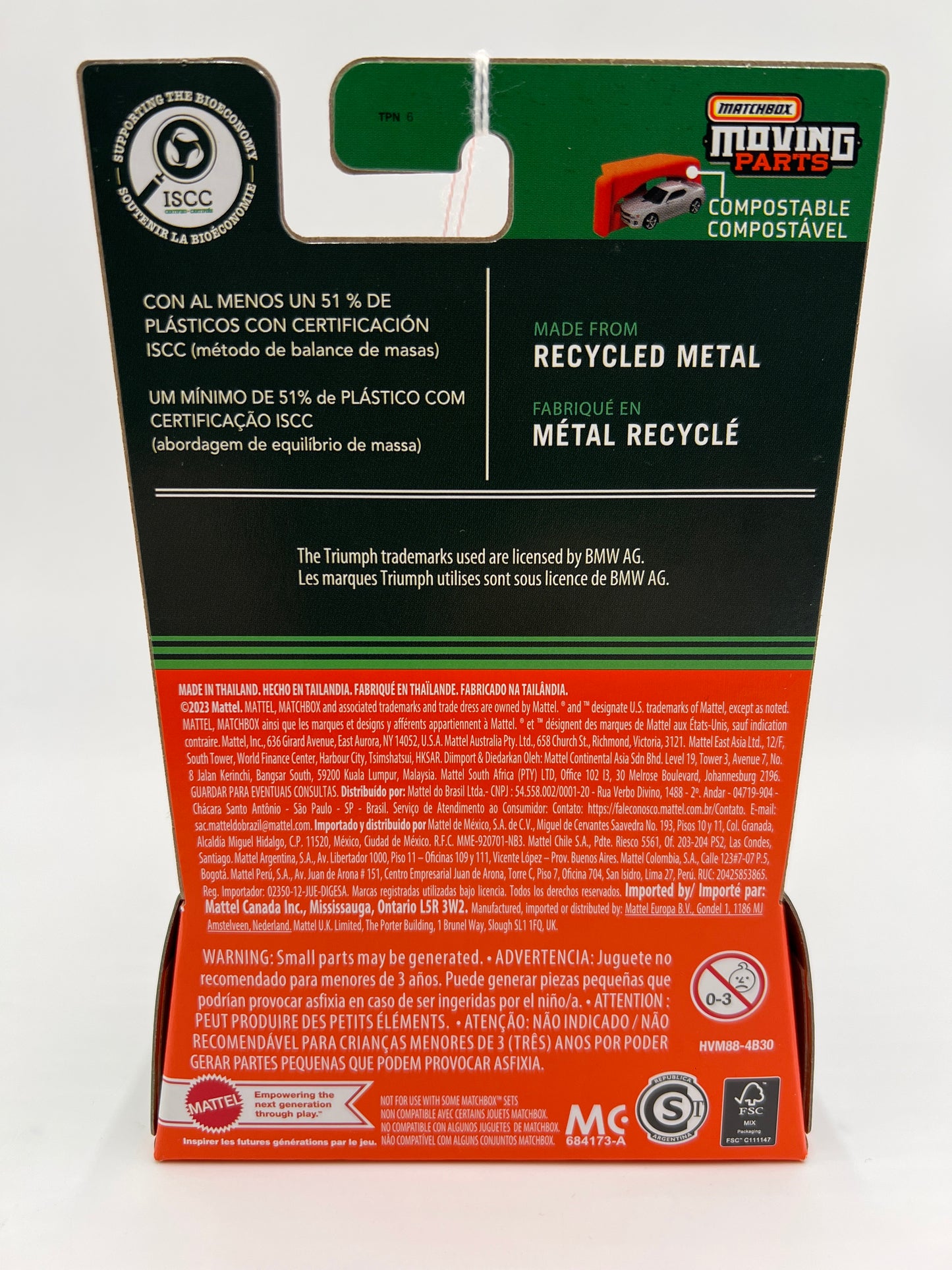 2024 Matchbox Moving Parts #2 1969 Triumph Spitfire Blue 170F