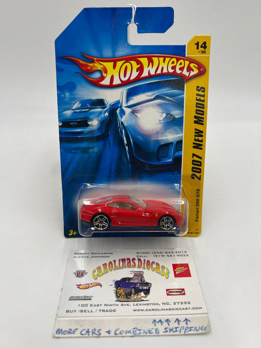 2007 Hot Wheels New Models #014 Ferrari 599 GTB Red