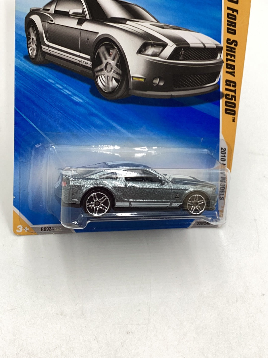 2010 Hot wheels #9 10 Ford Shelby GT500 silver