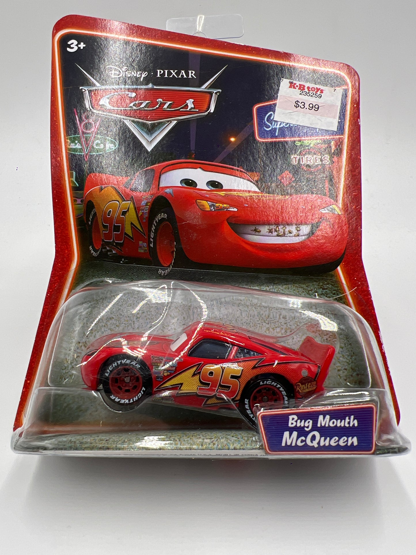 Disney Pixar Cars Supercharged Bug Mouth McQueen Red 137E
