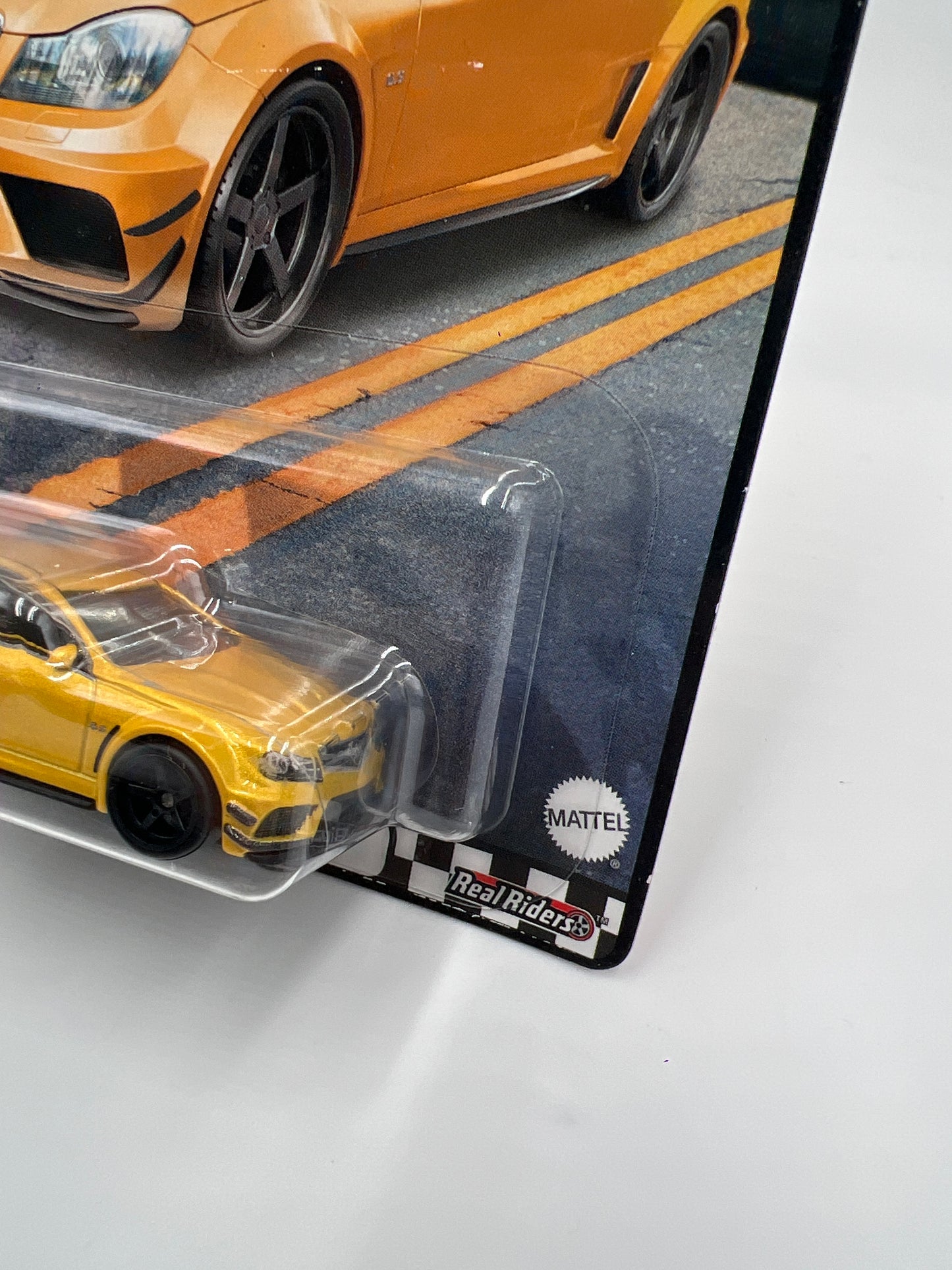 Hot Wheels Premium Boulevard #76 12 Mercedes-Benz C 63 AMG Coupe Black Series Yellow