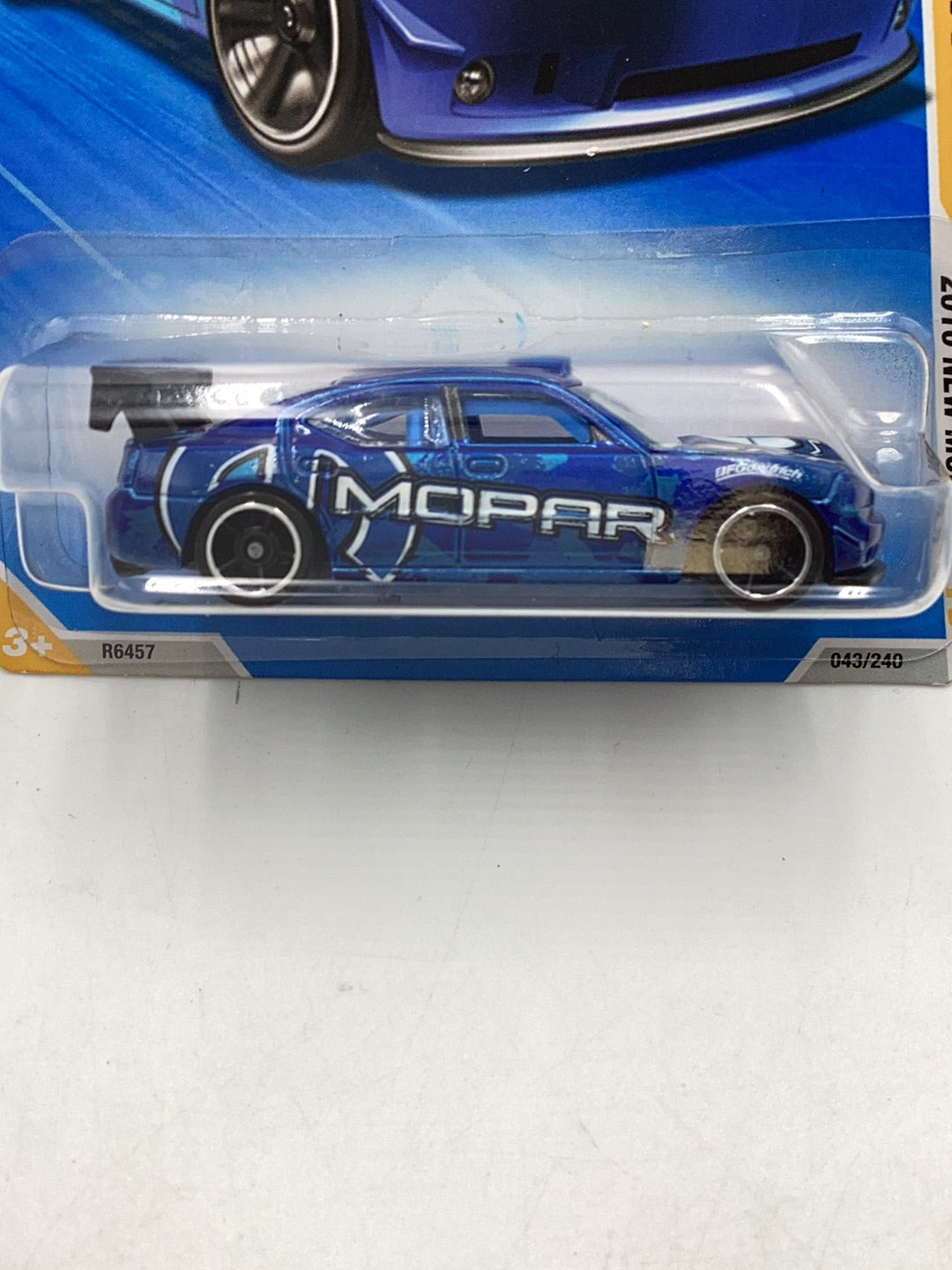 2010 Hot Wheels #43 Dodge Charger Drift Car blue 59E