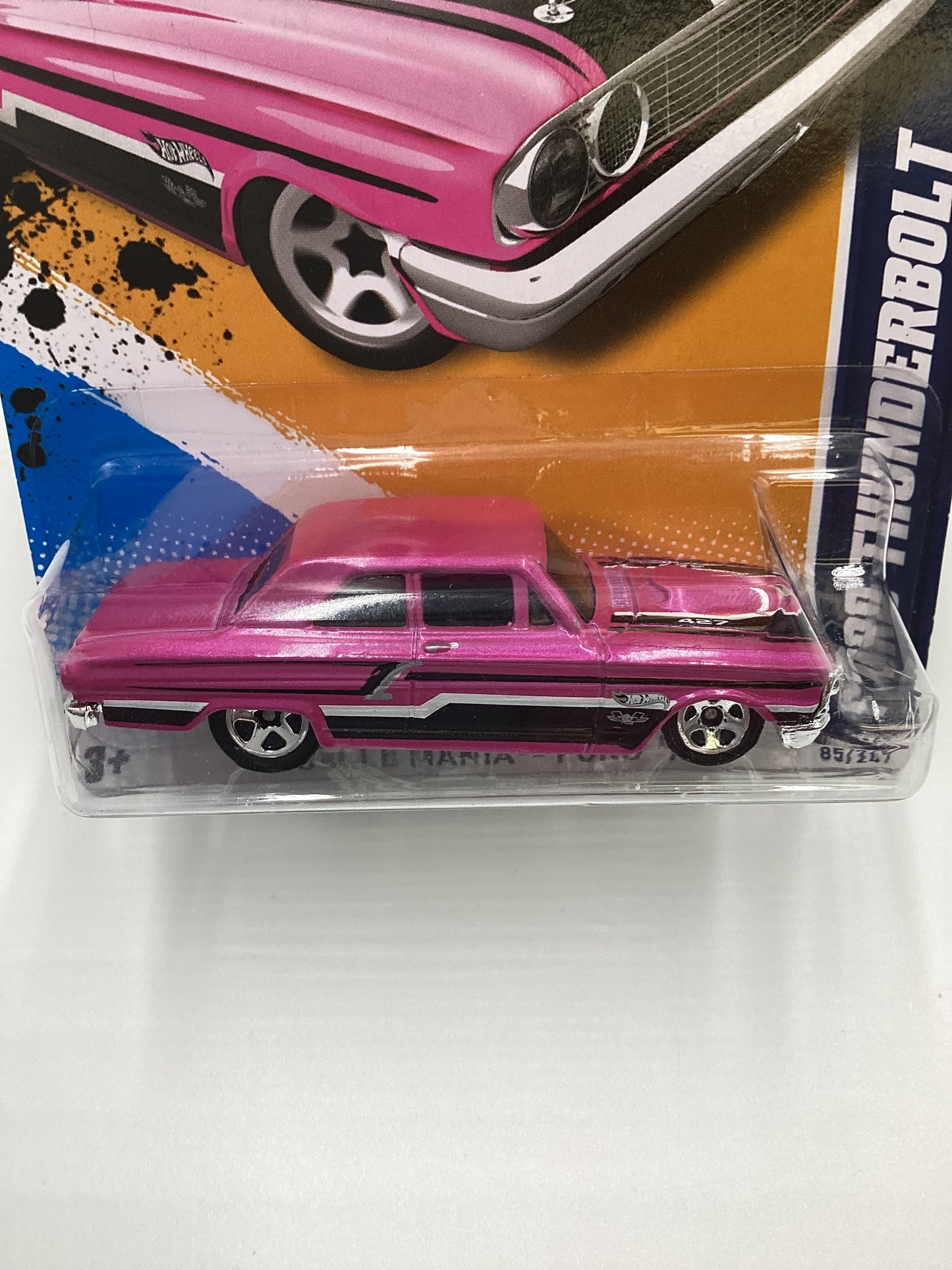 2012 Hot Wheels Ford #85 Ford Thunderbolt Pink Walmart Exclusive