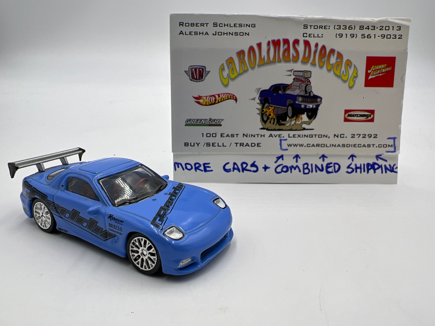 Racing Champions Fast & Furious 1993 Mazda RX-7 Blue Loose