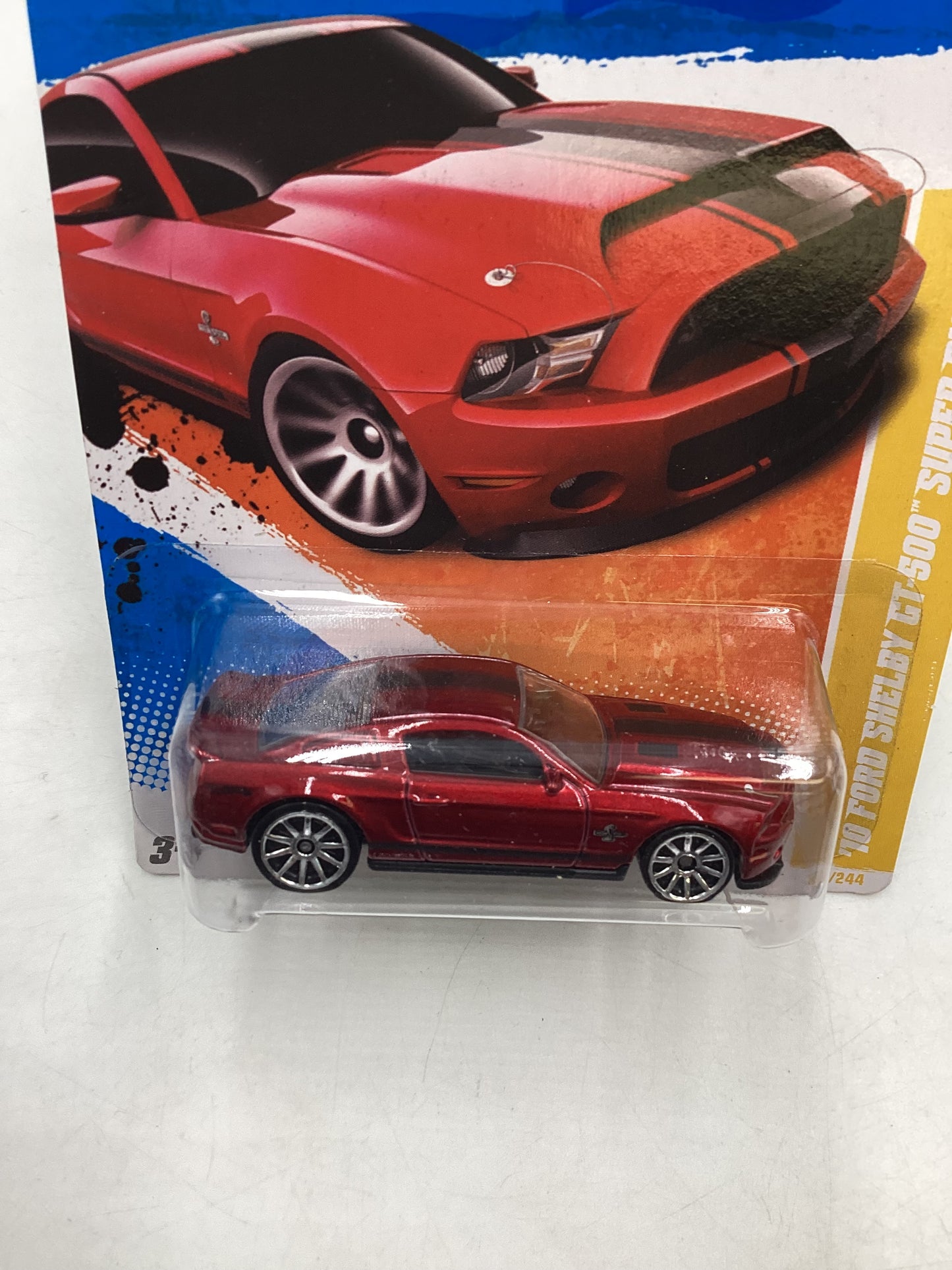 2011 Hot Wheels #3 10 Ford Shelby GT-500 Super Snake Red 25D