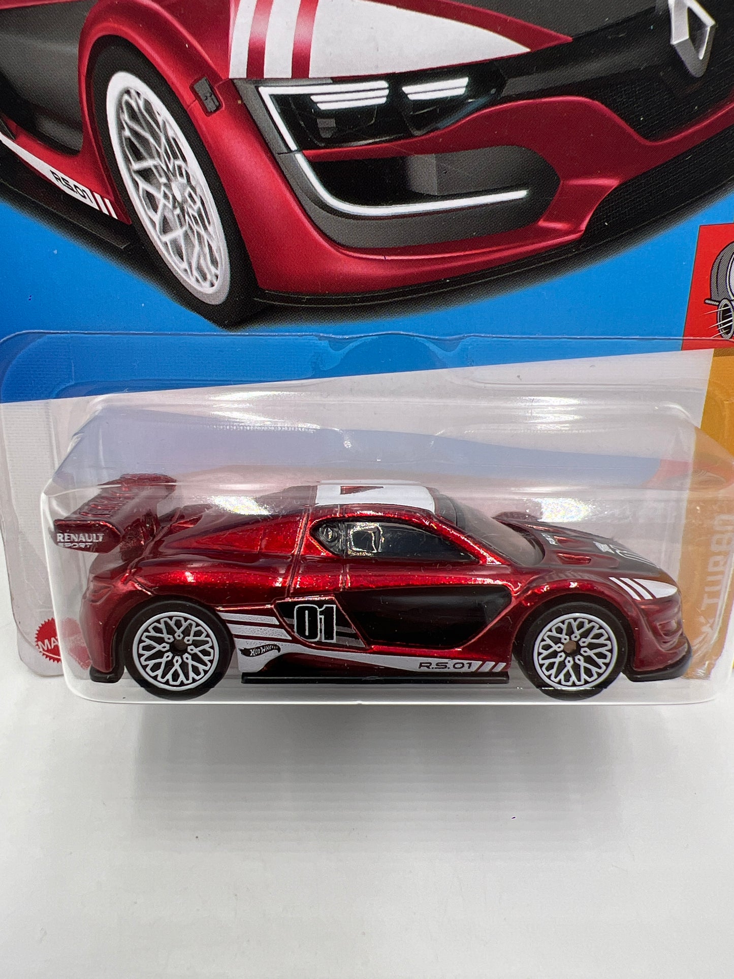 2023 Hot Wheels Super Treasure Hunt #134 Renault Sport R.S. 01 Red W/Protector Bad J Hook