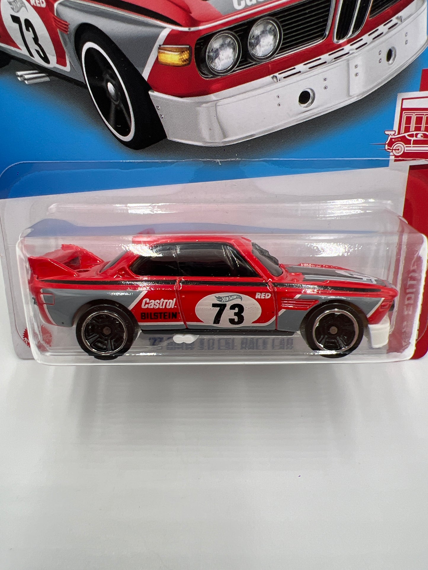 2022 Hot Wheels Target Exclusive Red Edition #34 73 BMW 3.0 CSL Race Car Red 145H