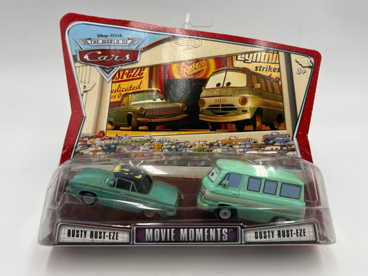 Disney Pixar The World Of Cars 2 Pack Movie Moments Rusty Rust-eze & Dusty Rust-eze #2