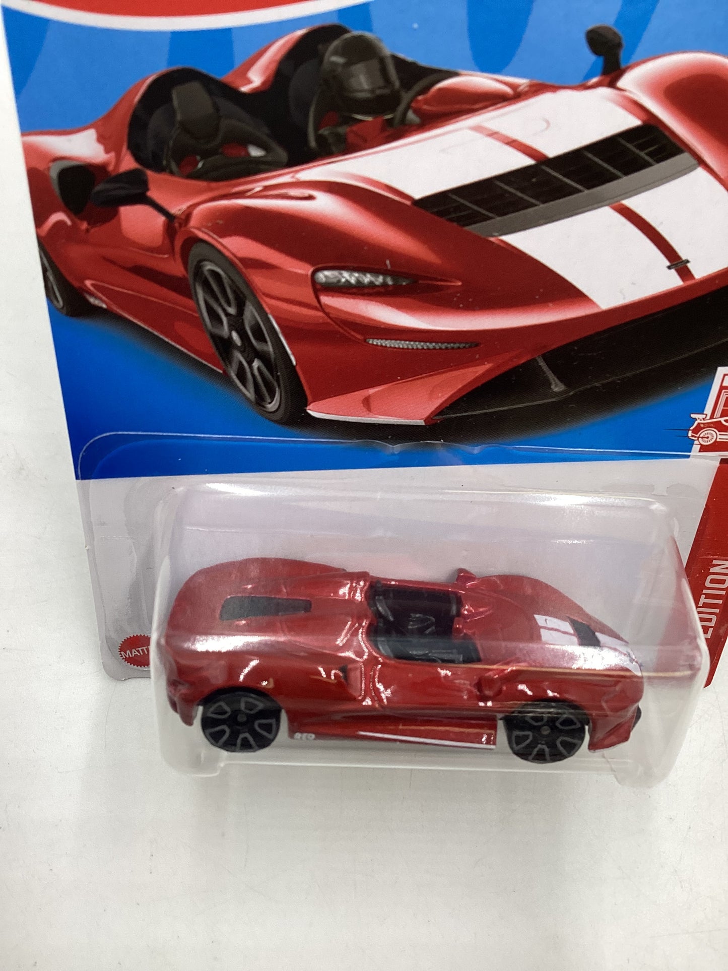 2023 Hot wheels Red Edition Factory Sealed #82 Mclaren Elva 152C