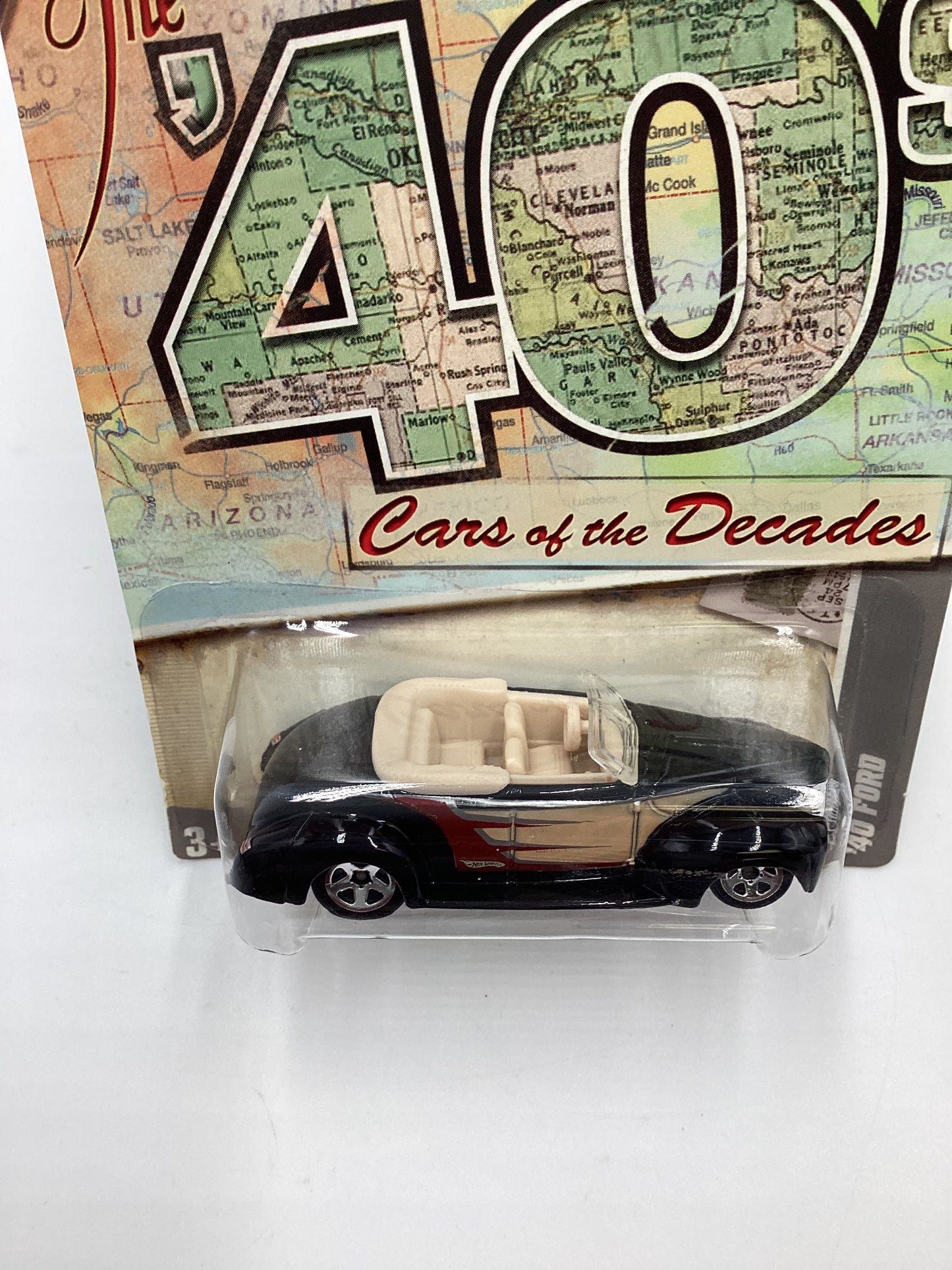 2011 Hot Wheels Cars of the Decades The 40s #6 40 Ford Black 157G