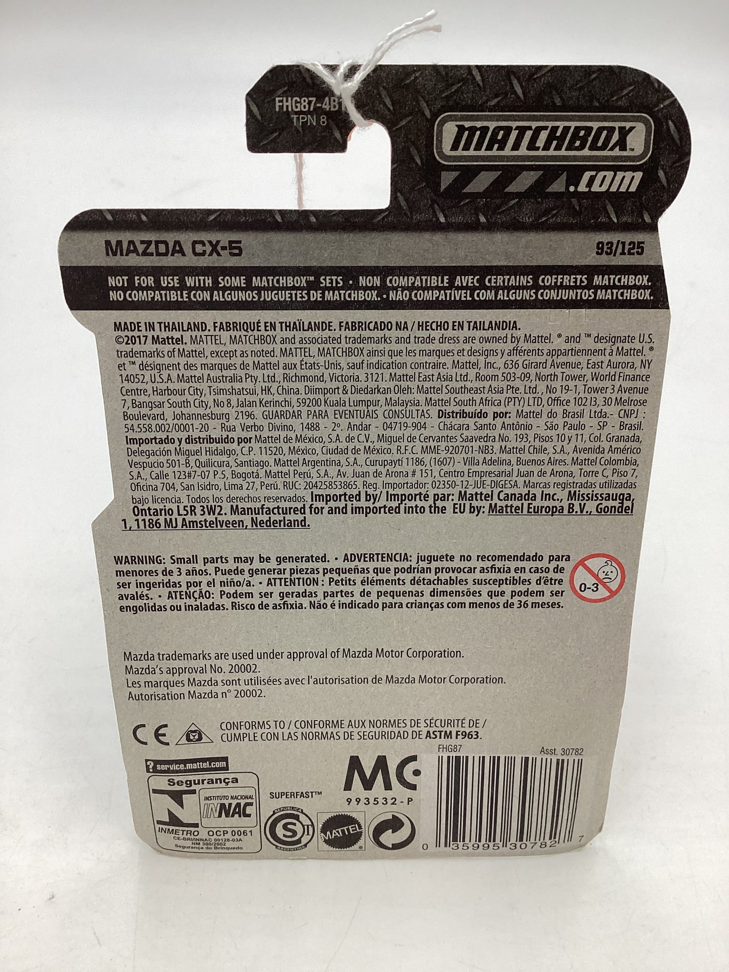 Matchbox MBX Road Trip #24 Mazda CX-5 Gray 208E