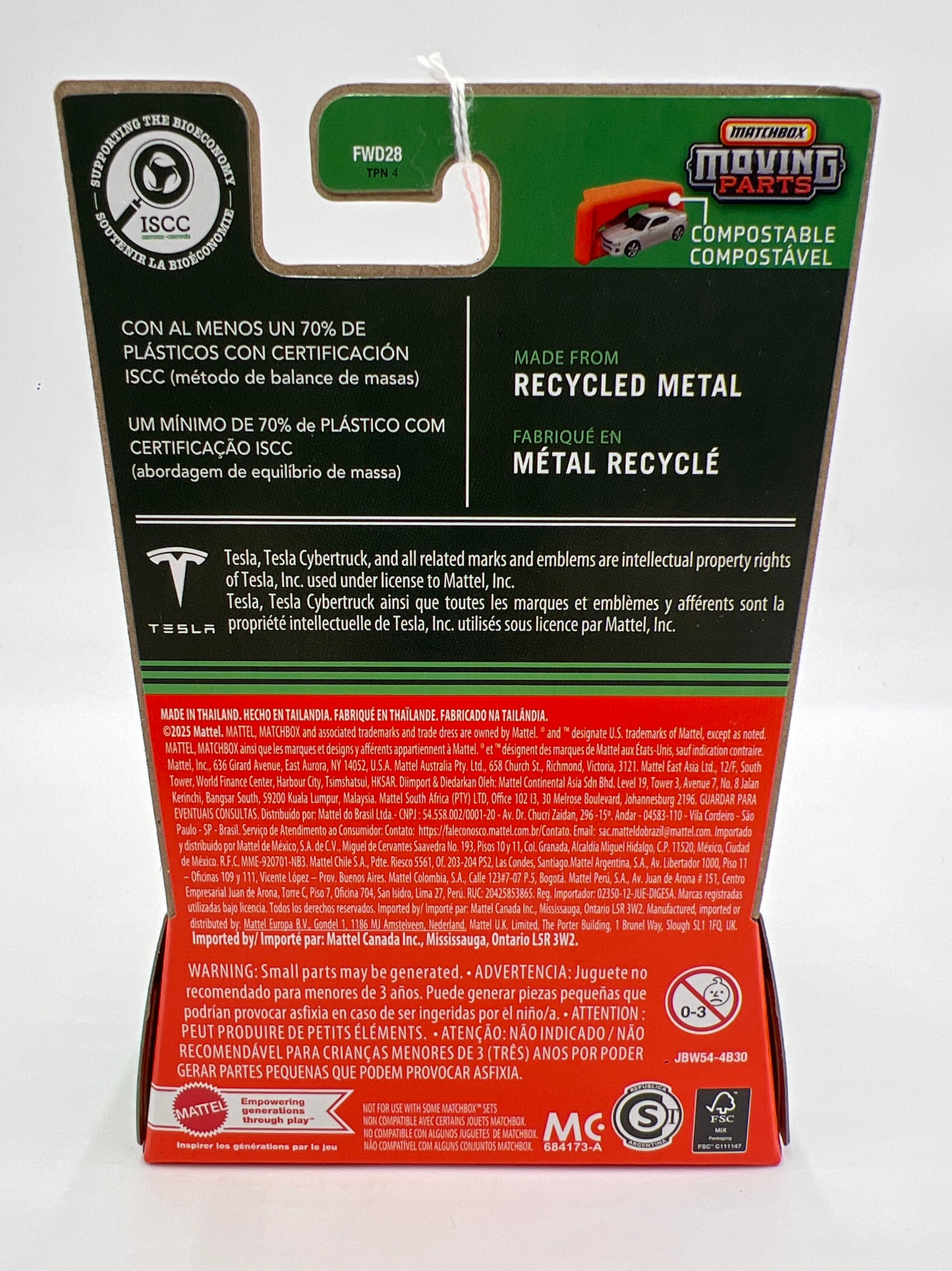 2025 Matchbox Moving Parts #33 Tesla Cybertruck 167K