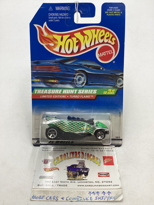 1998 Hot Wheels Treasure Hunt Turbo Flame #753 277B