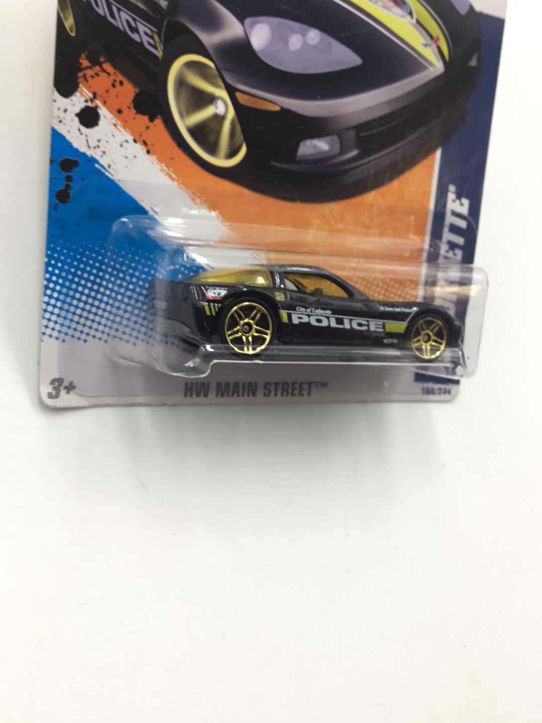 2011 Hot Wheels #164 C6 Corvette city of Lafayette GG4