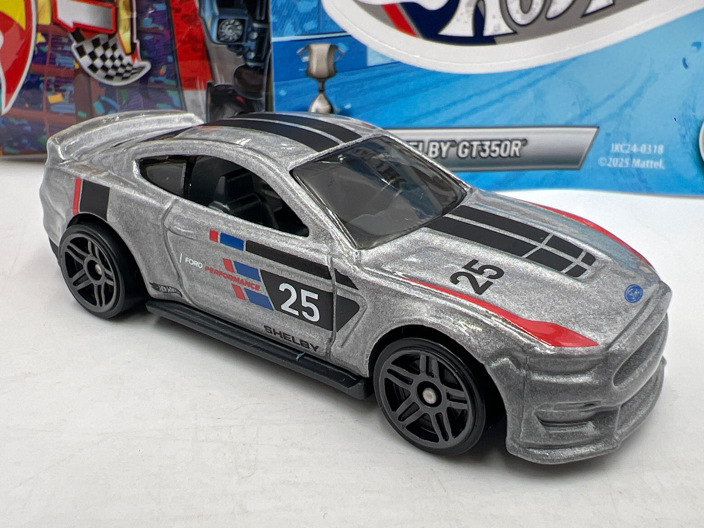 2026 Hot Wheels Mystery Models Series 1 #3 CHASE Ford Shelby GT350R Silver
