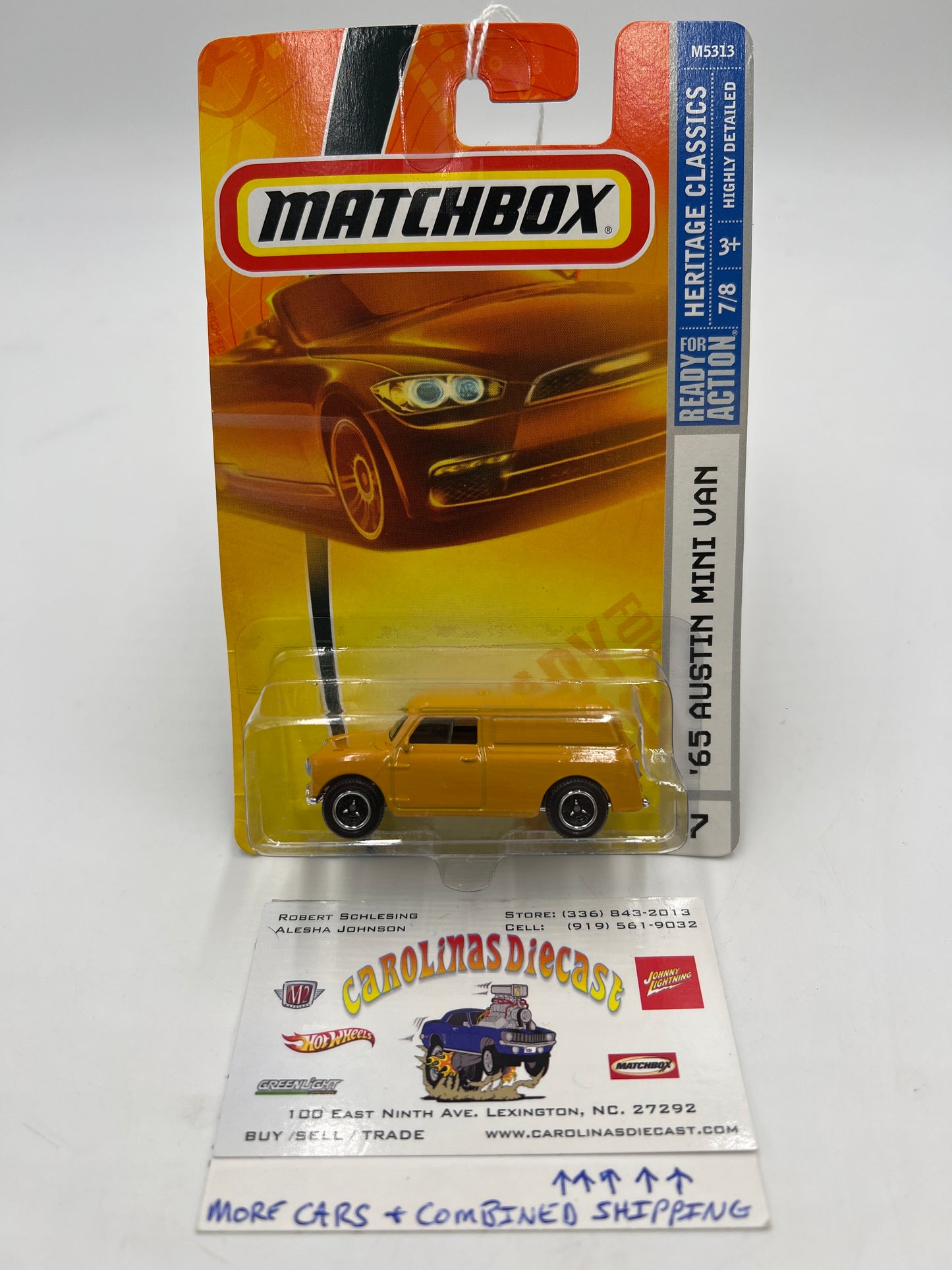 Matchbox Heritage Classics 65 Austin Mini Van Yellow #7