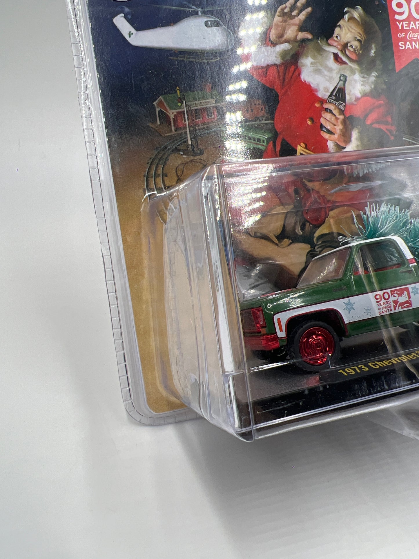 M2 Machines Coca Cola CHASE 1973 Chevrolet Cheyenne Super 10 Green/White SK04