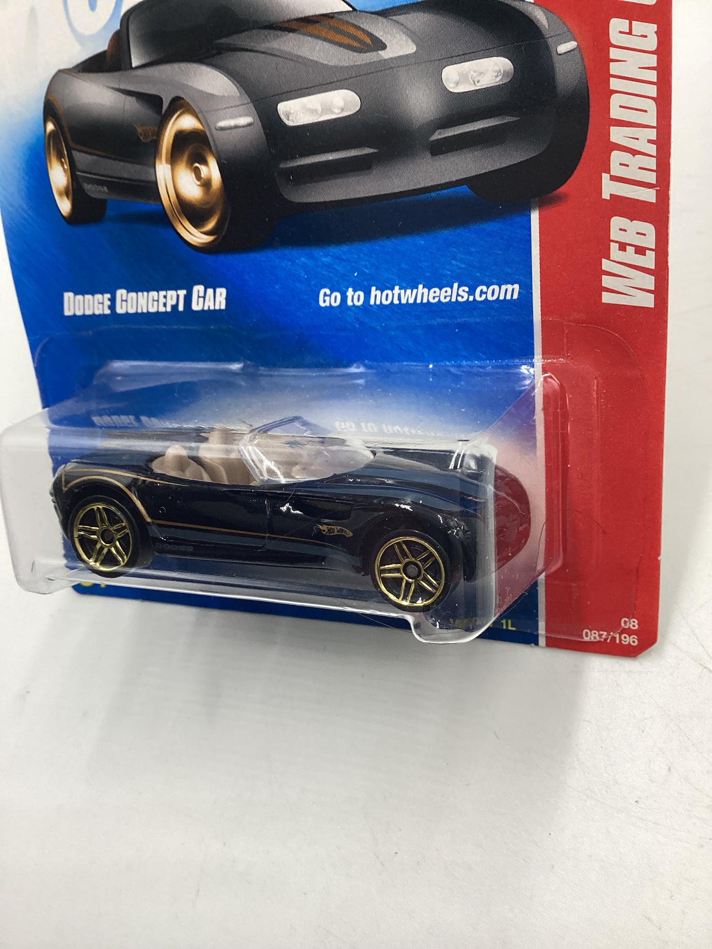 2008 Hot Wheels Web Trading Cars #87 Dodge Concept Car Black